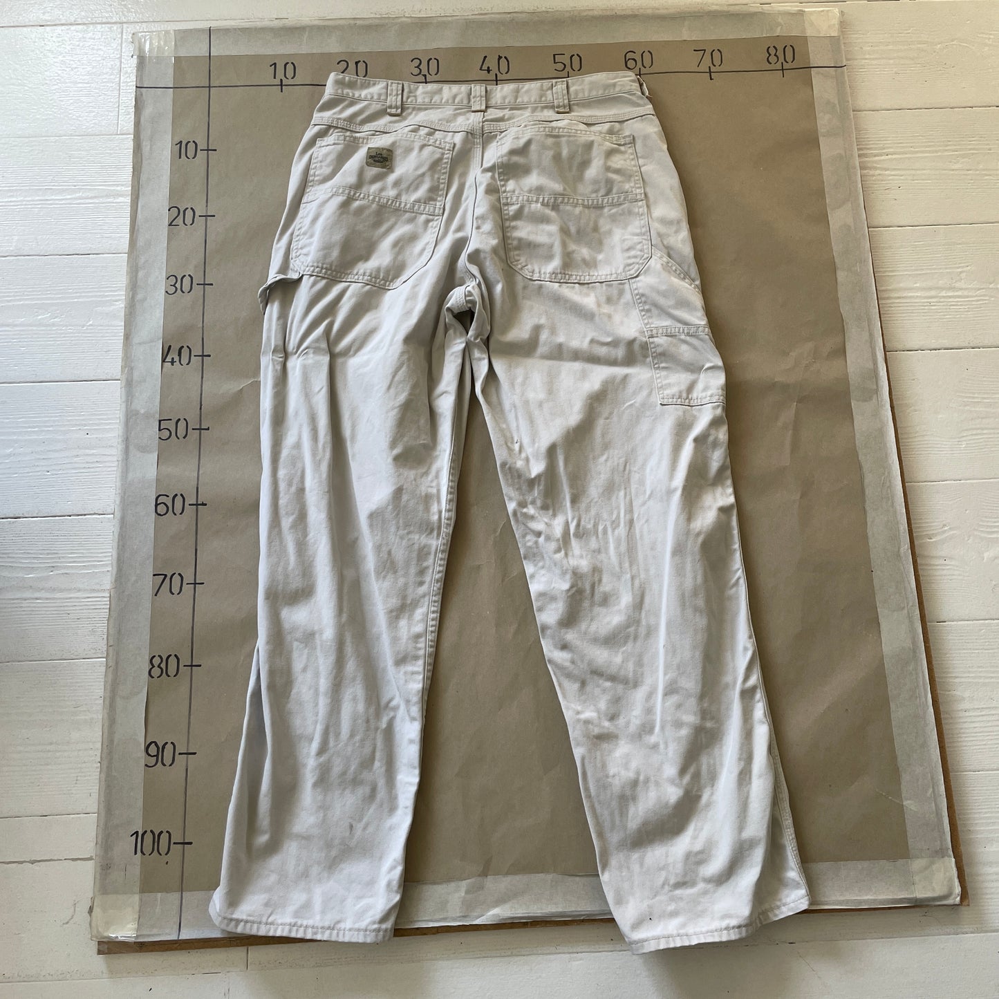 Beige Vintage Lee Dungarees Carpenter Pants