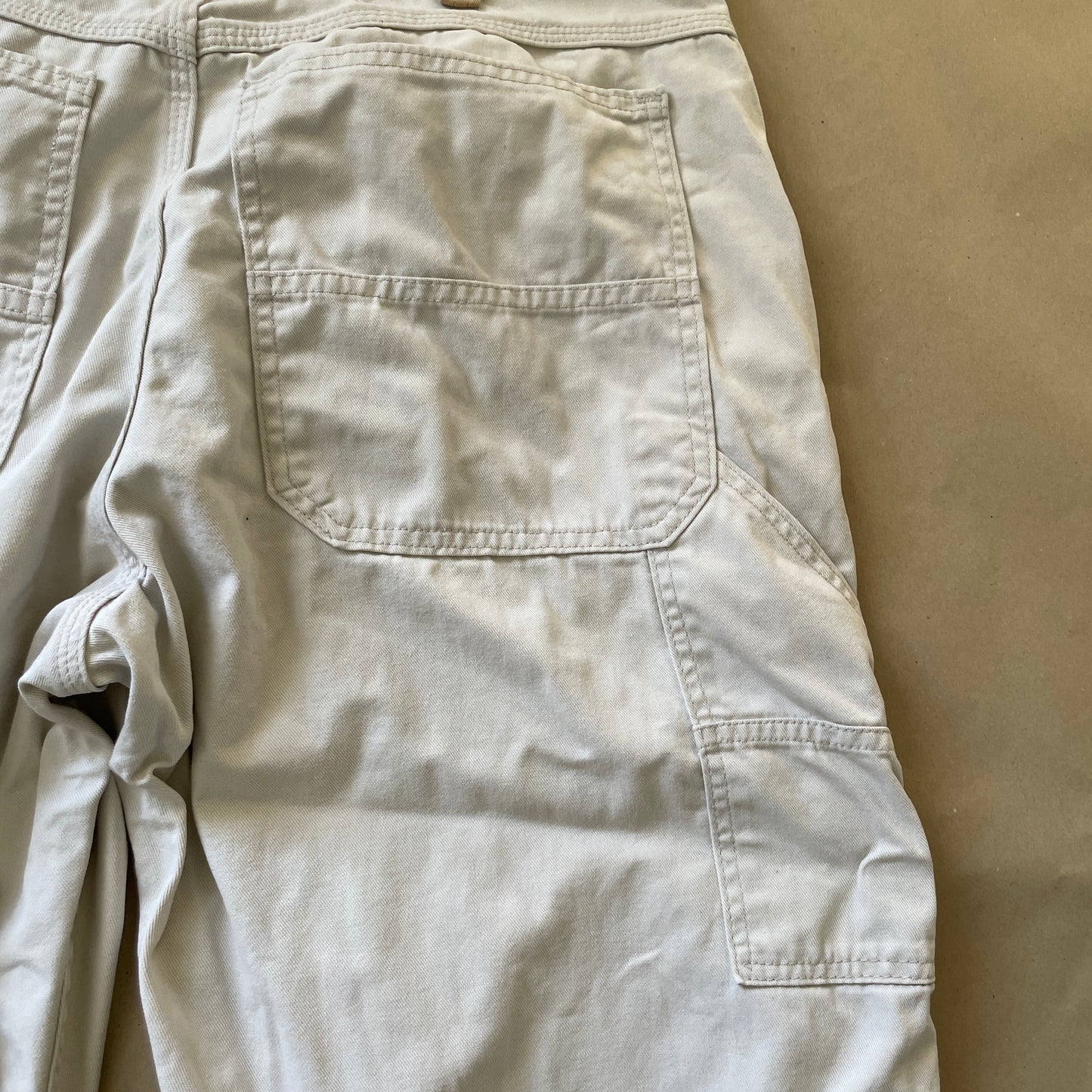 Beige Vintage Lee Dungarees Carpenter Pants
