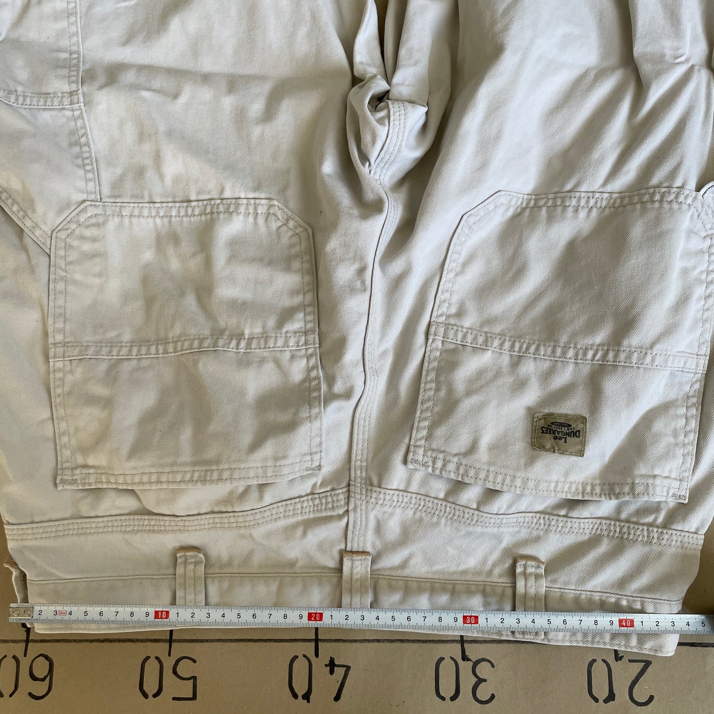 Beige Vintage Lee Dungarees Carpenter Pants