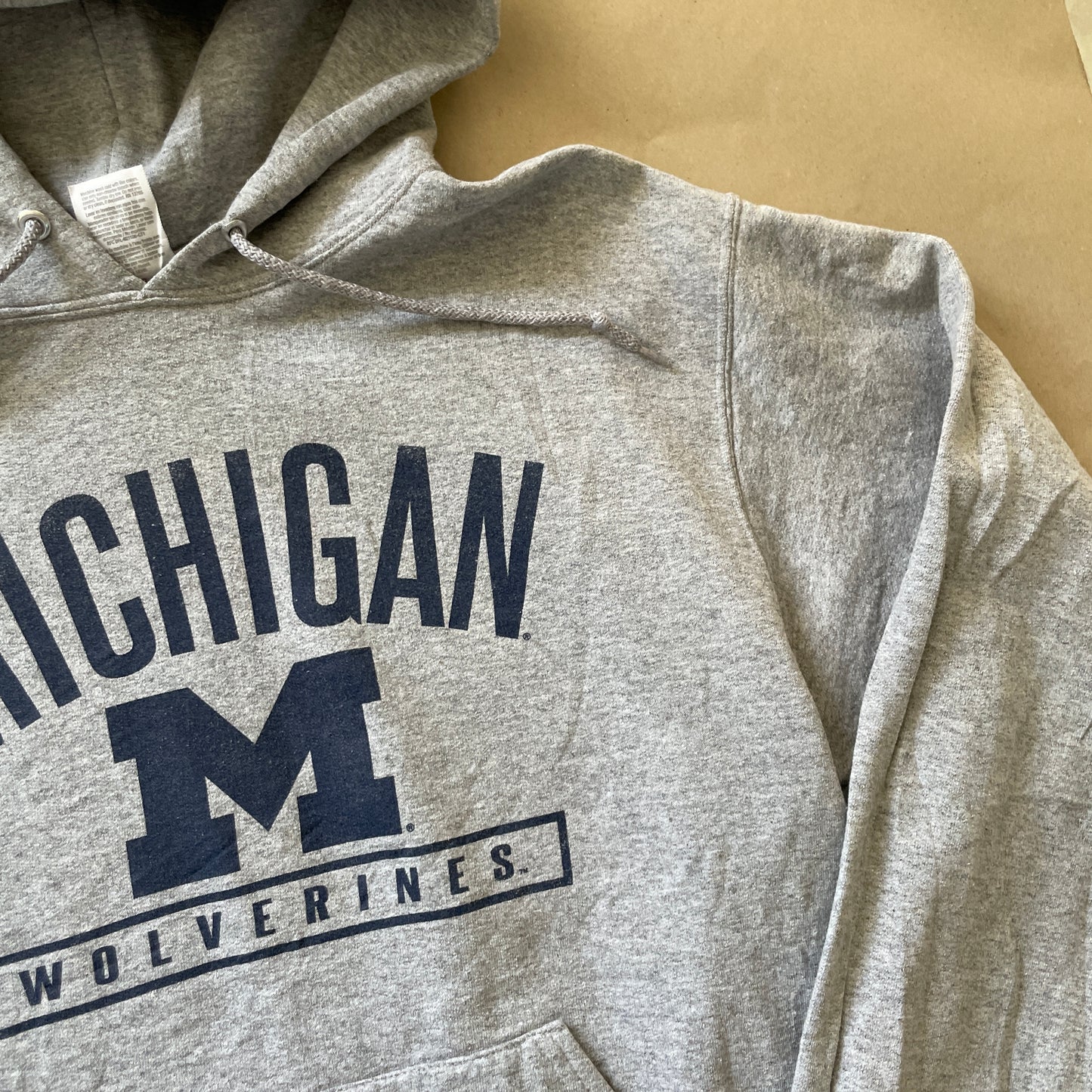 Grå Michigan Wolverines Hoodie