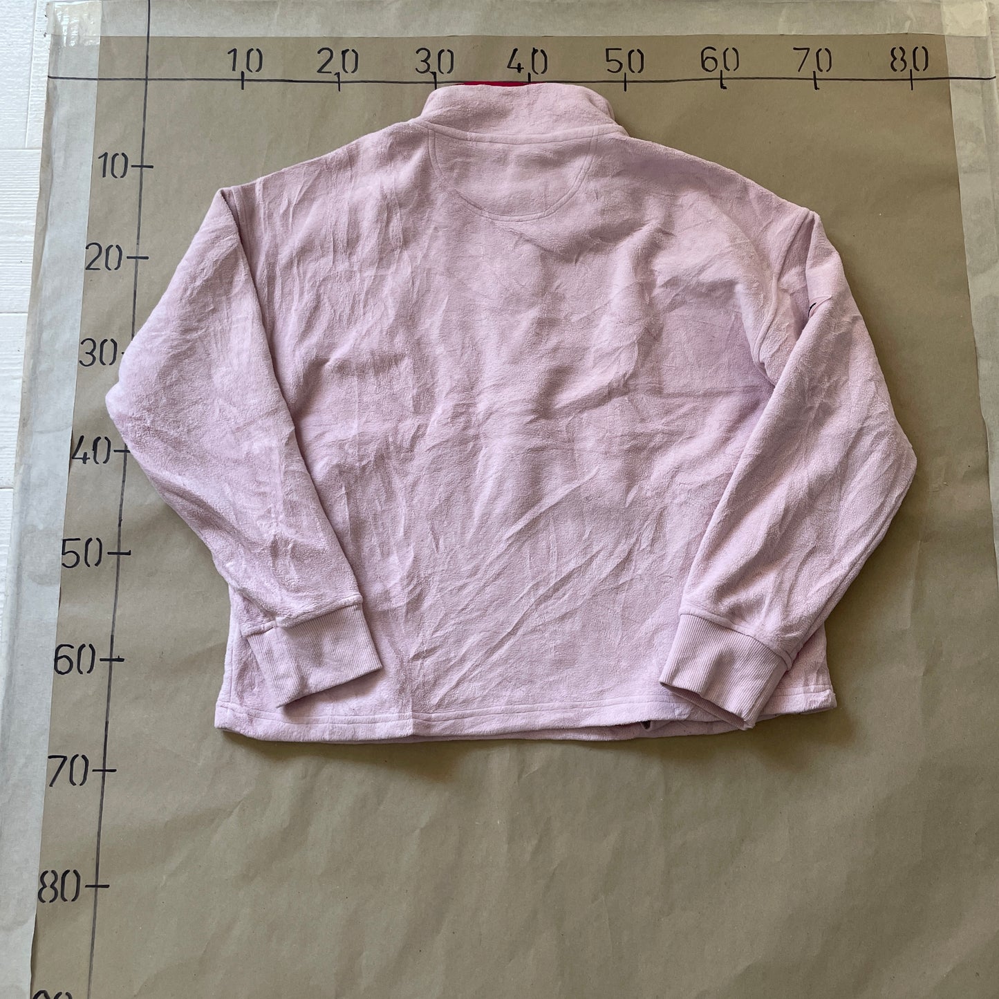 Lyserød Champion Sweatshirt Med Knaplukning Og Høj Krave