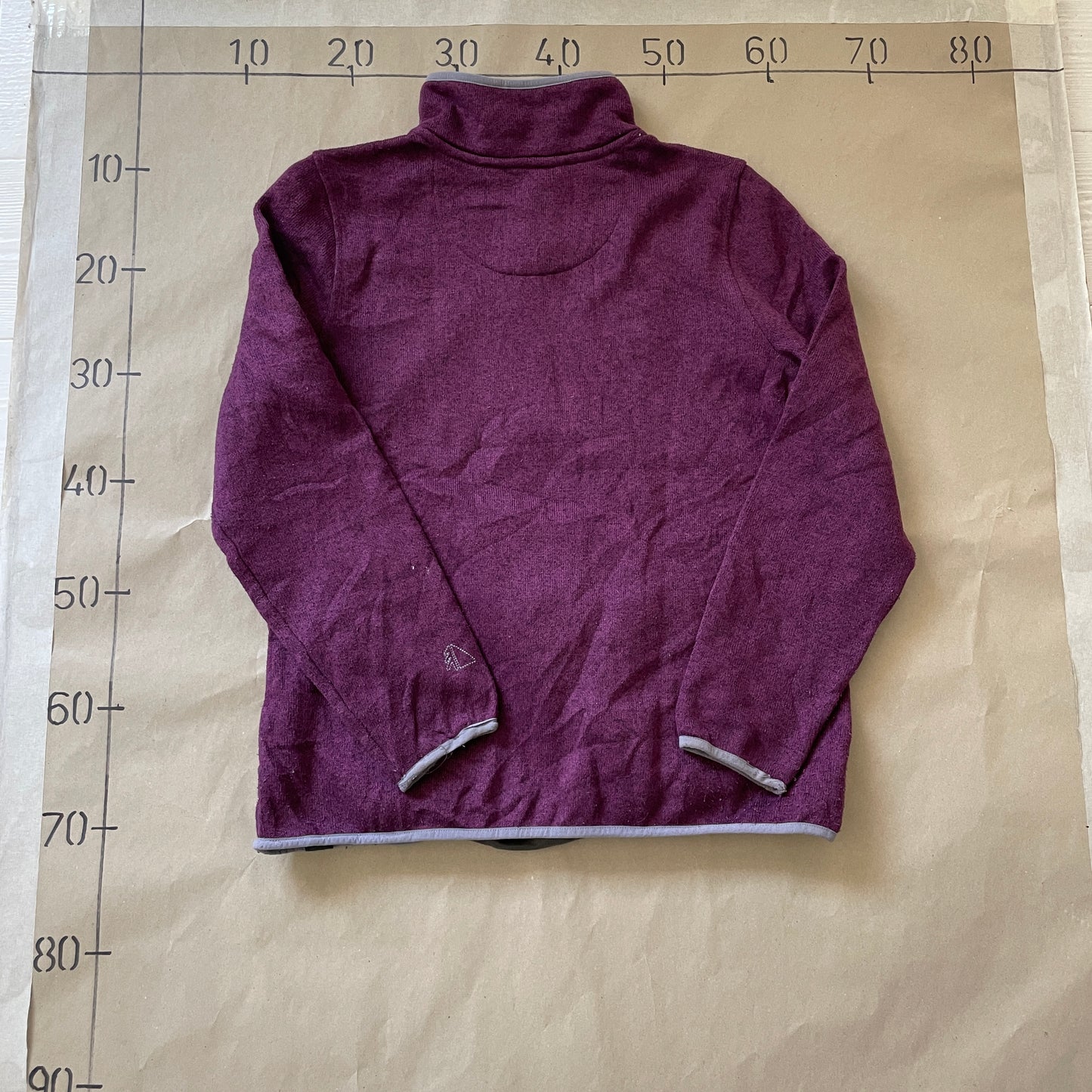 Bordeaux L.L.Bean Fleece Med Knaplukning