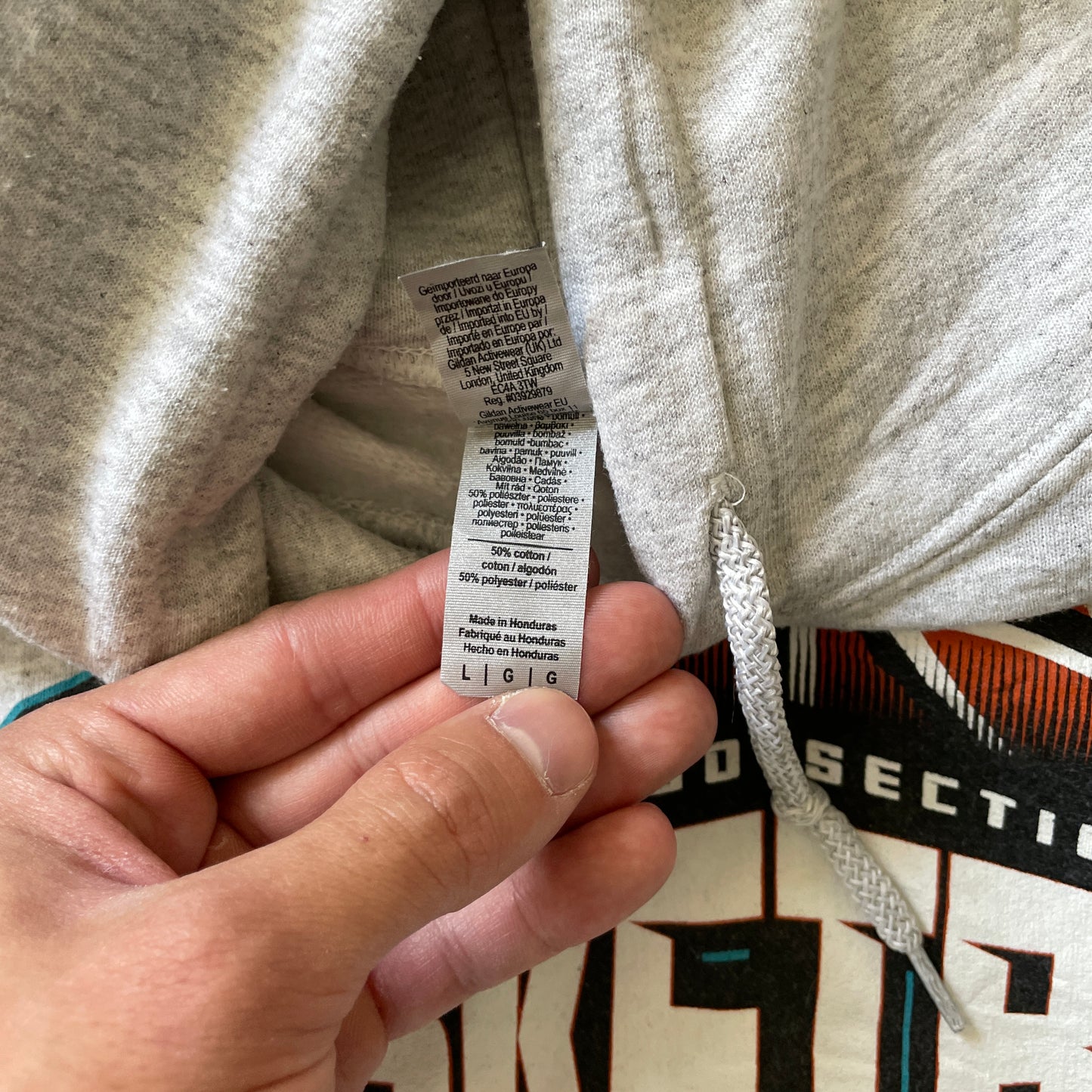 Grå Vintage San Diego Basketball Hoodie
