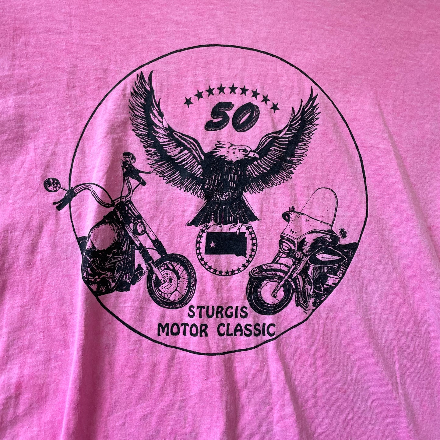 Pink Vintage Sturgis Motor Classic T-Shirt
