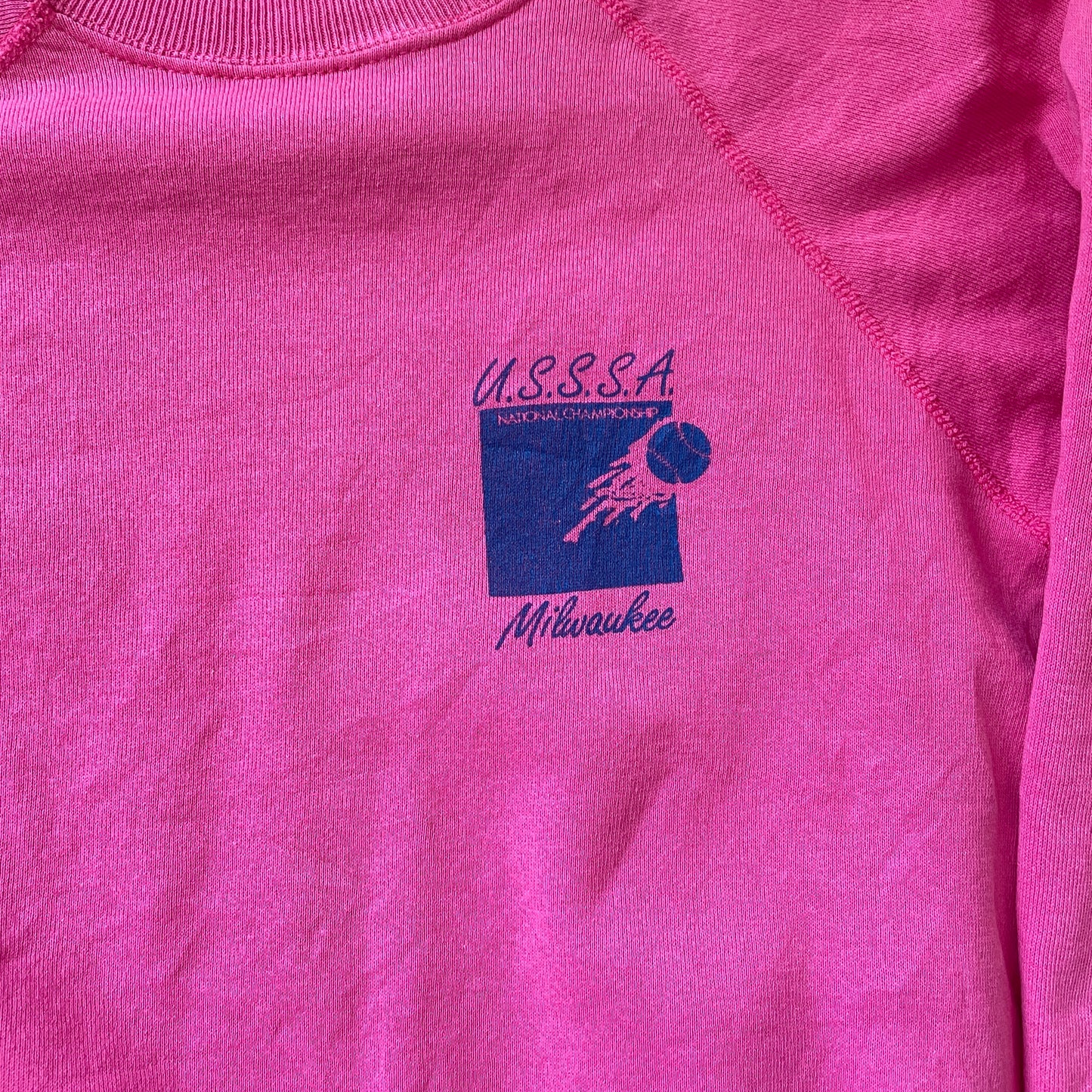 Pink Vintage U.S.S.S.A. Milwaukee Sweatshirt