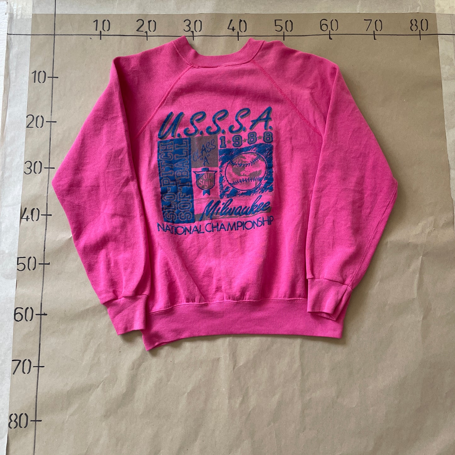 Pink Vintage U.S.S.S.A. Milwaukee Sweatshirt