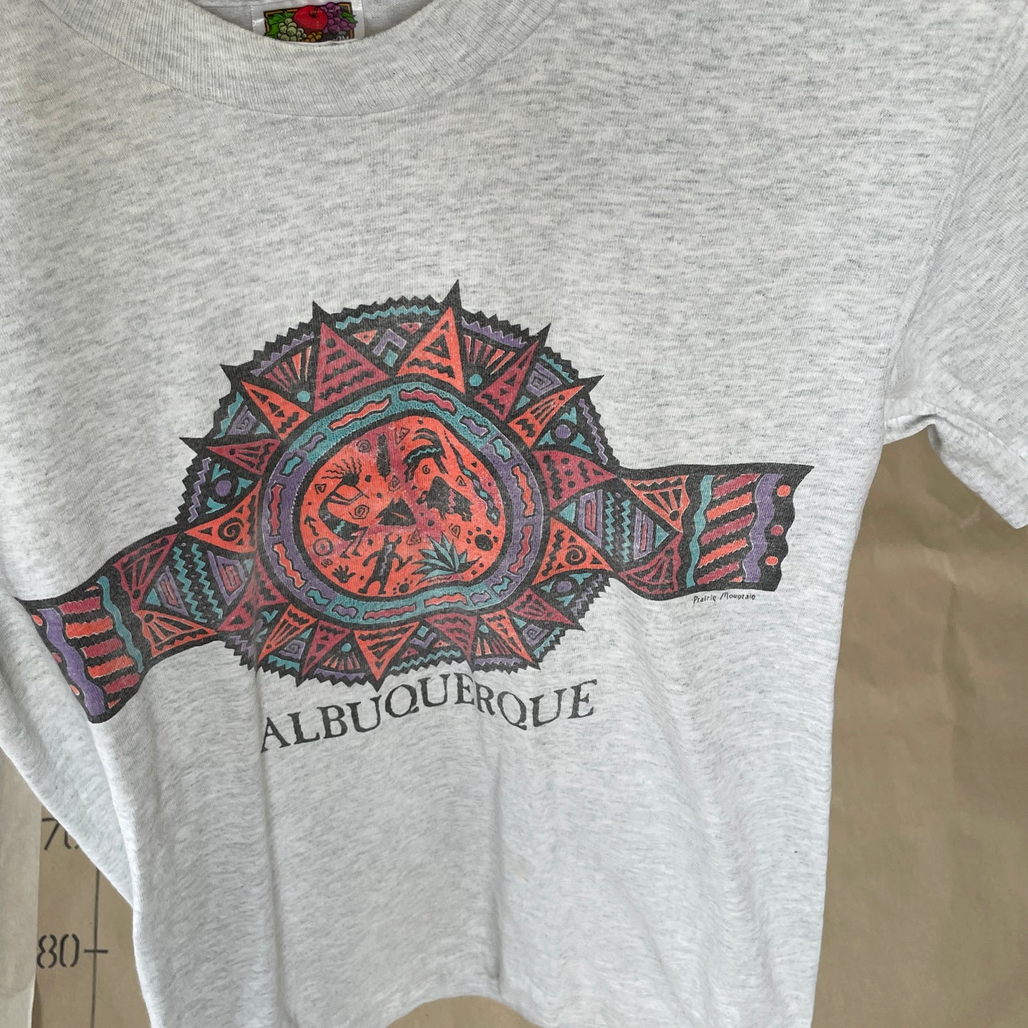 Grå Vintage Albuquerque T-Shirt
