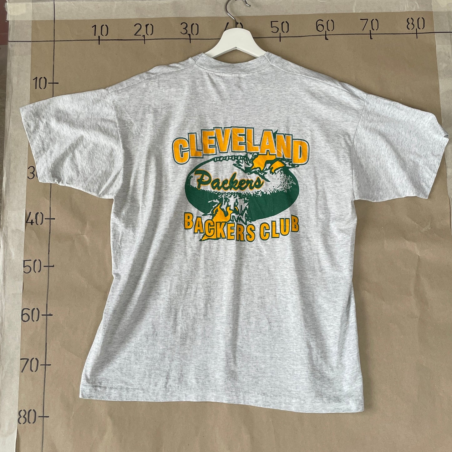 Grå Vintage Panini Bar & Grille T-Shirt Med Rygprint