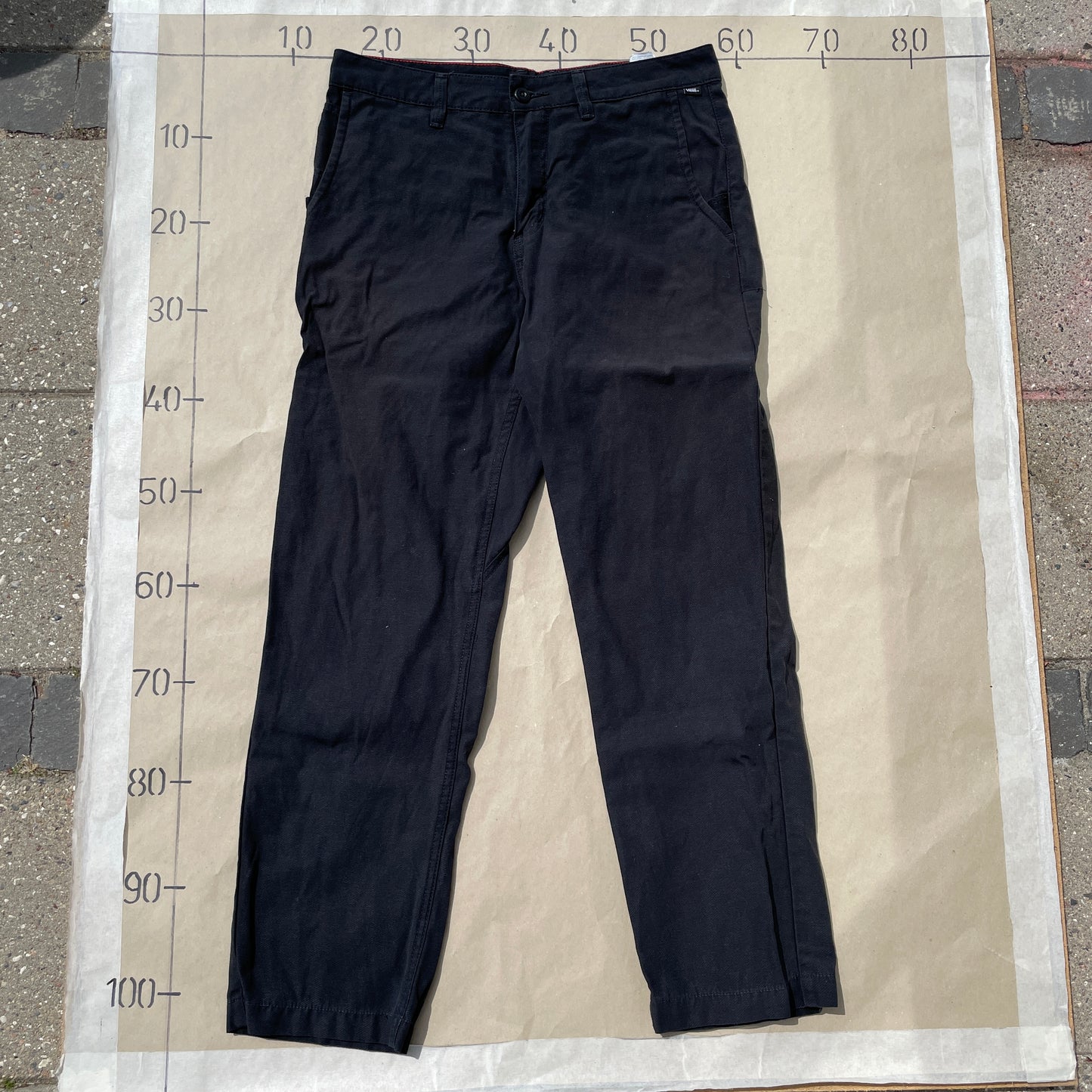 Sorte Vans Authentic Chino Bukser – Str. W33