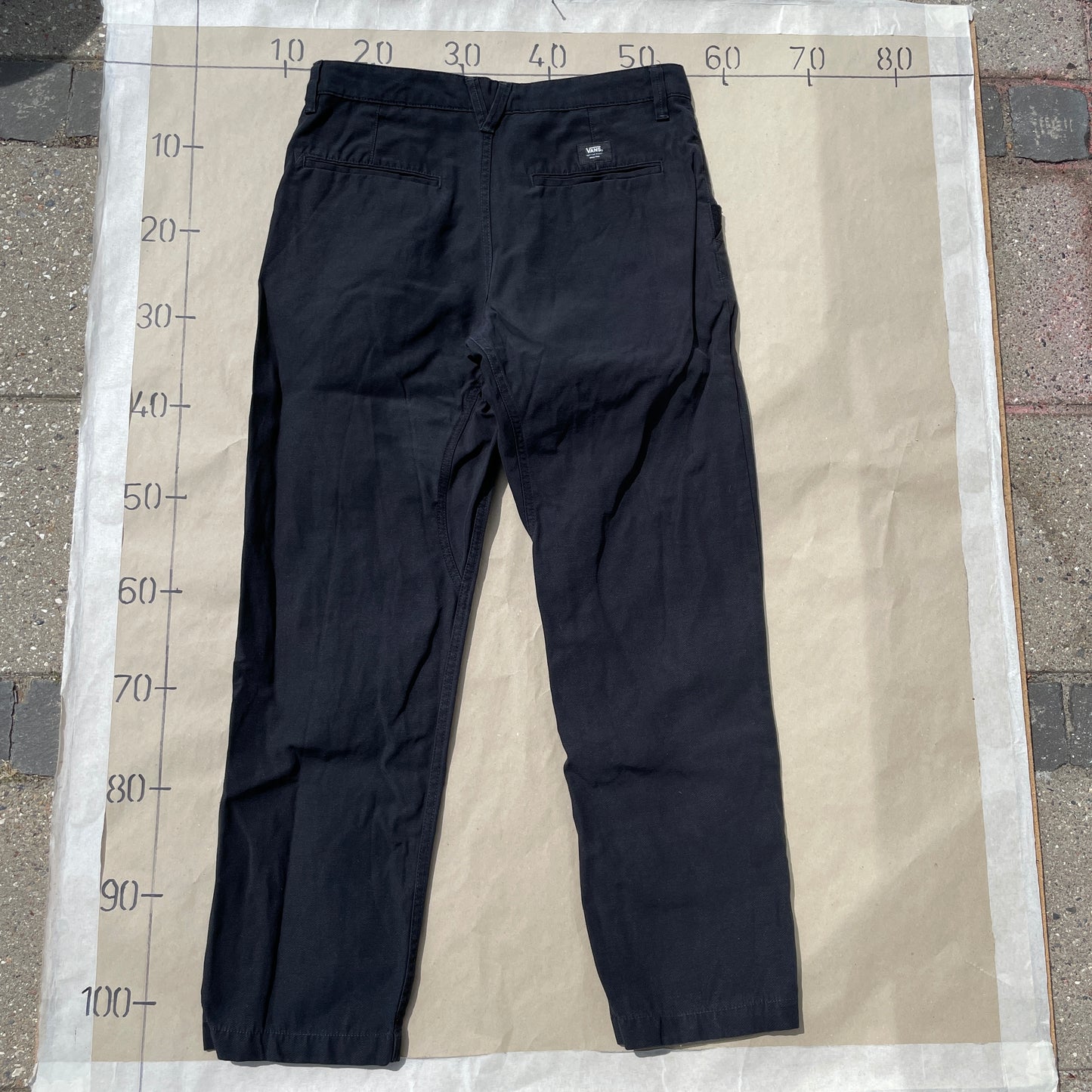 Sorte Vans Authentic Chino Bukser – Str. W33