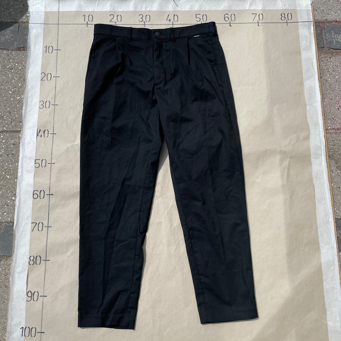 Sorte Calvin Klein Tapered Fit Bukser