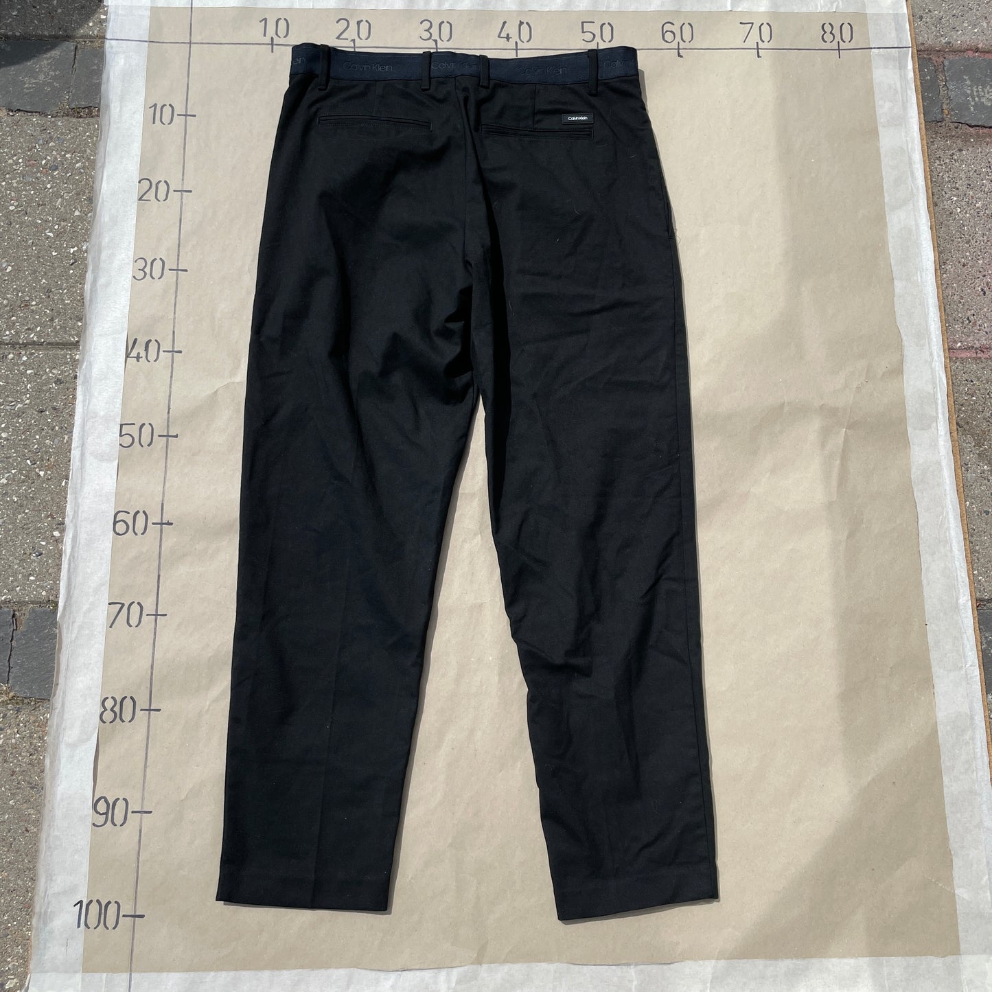 Sorte Calvin Klein Tapered Fit Bukser
