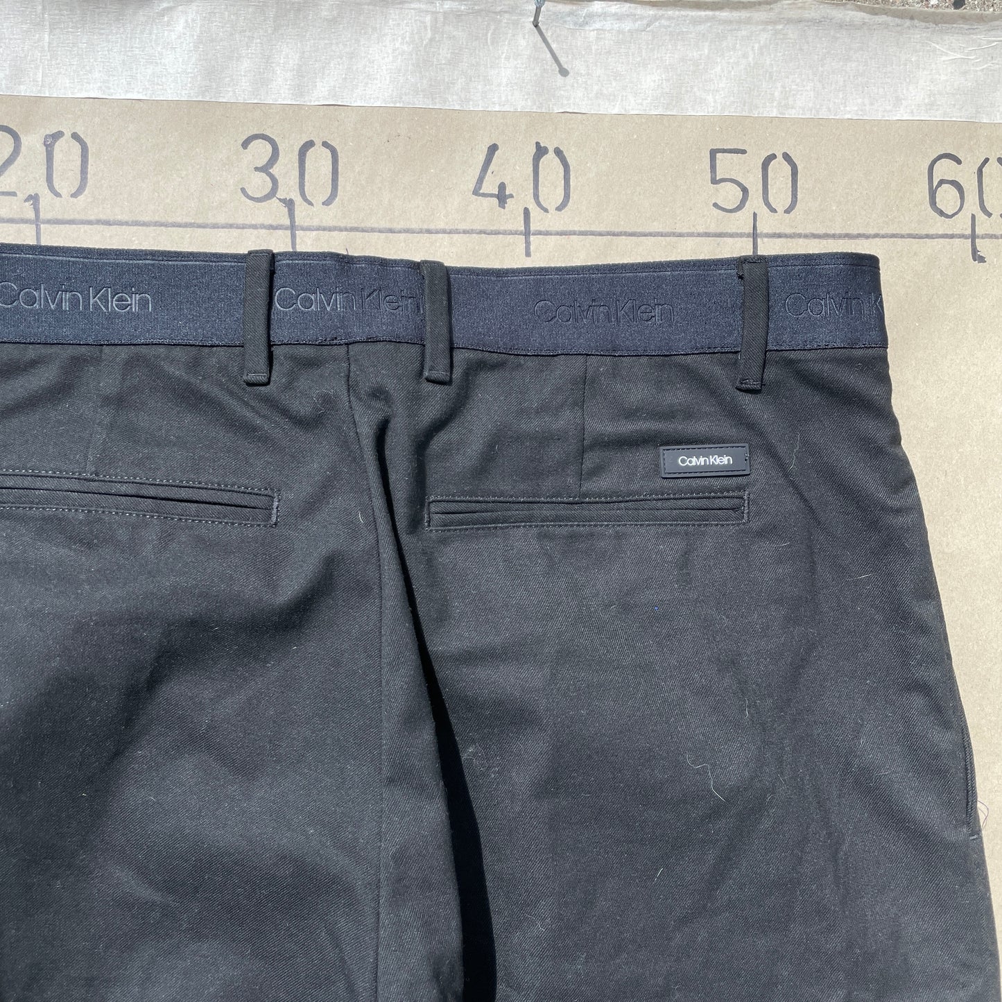 Sorte Calvin Klein Tapered Fit Bukser