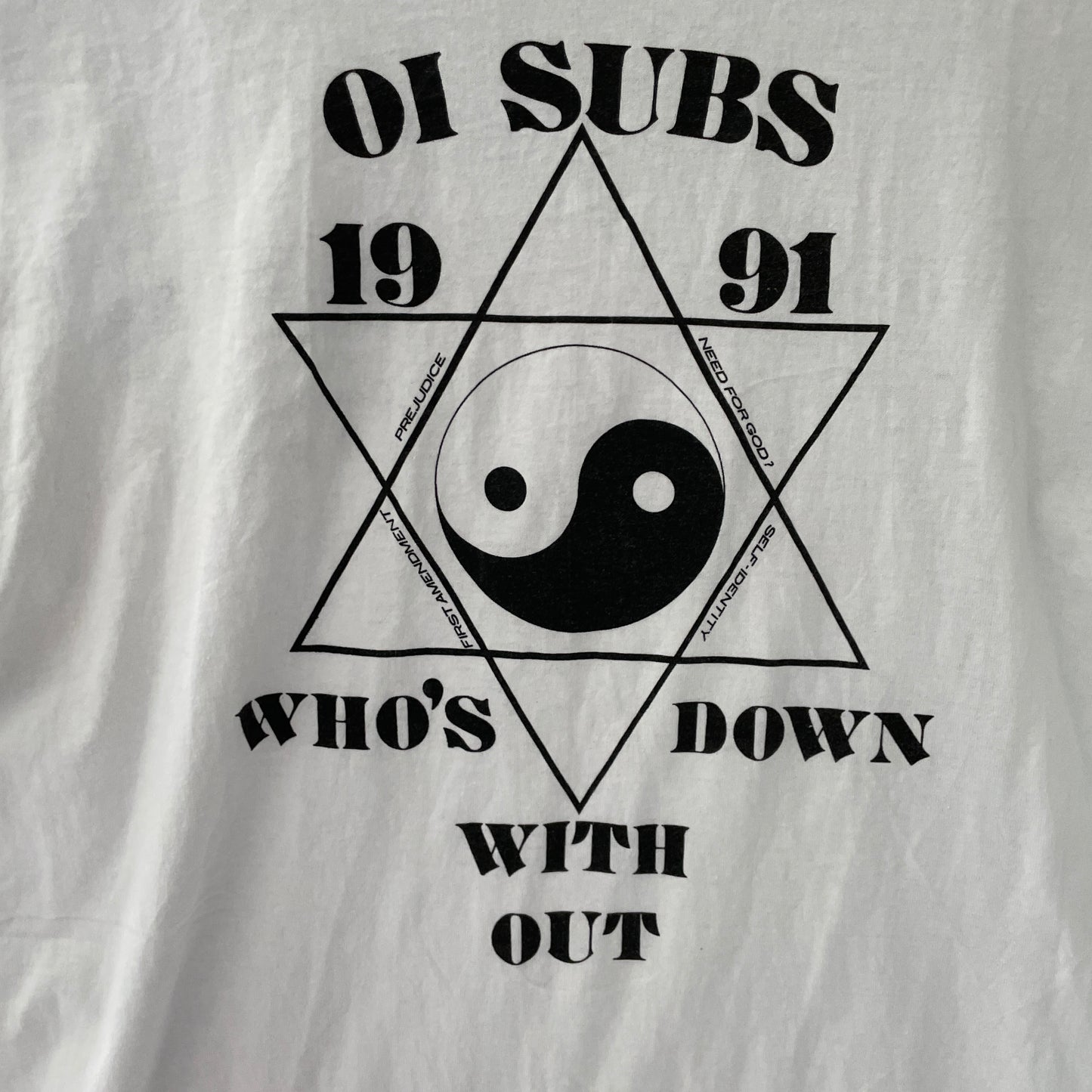 Hvid Vintage T-Shirt