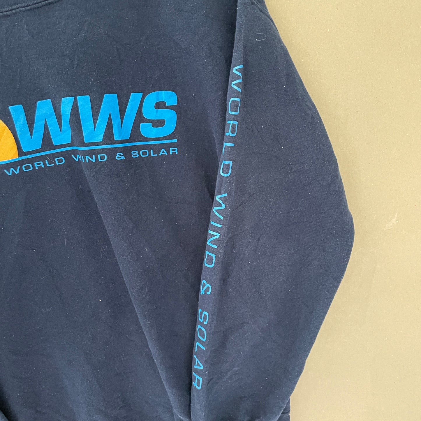 Vintage Navy WWS Sweatshirt Med Energi-Print