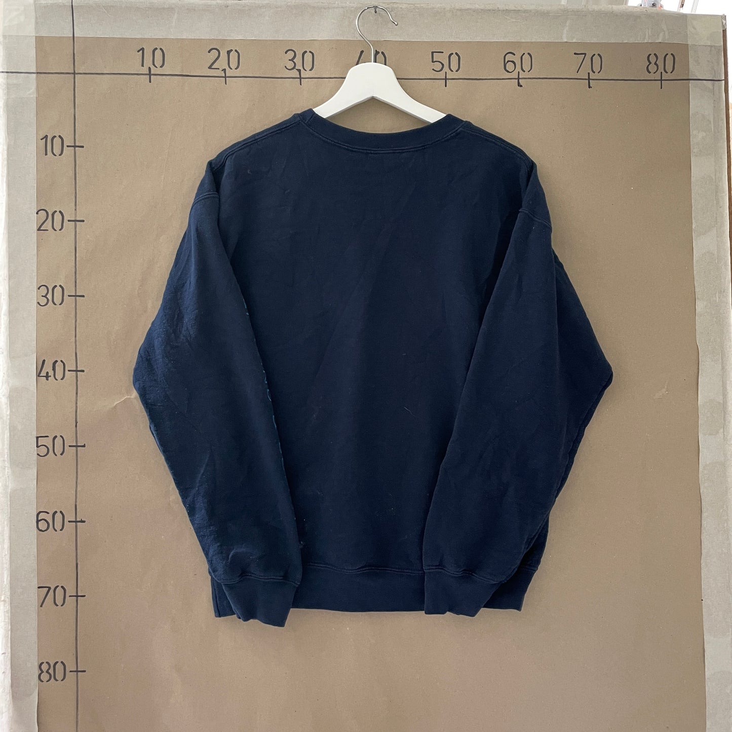 Vintage Navy WWS Sweatshirt Med Energi-Print