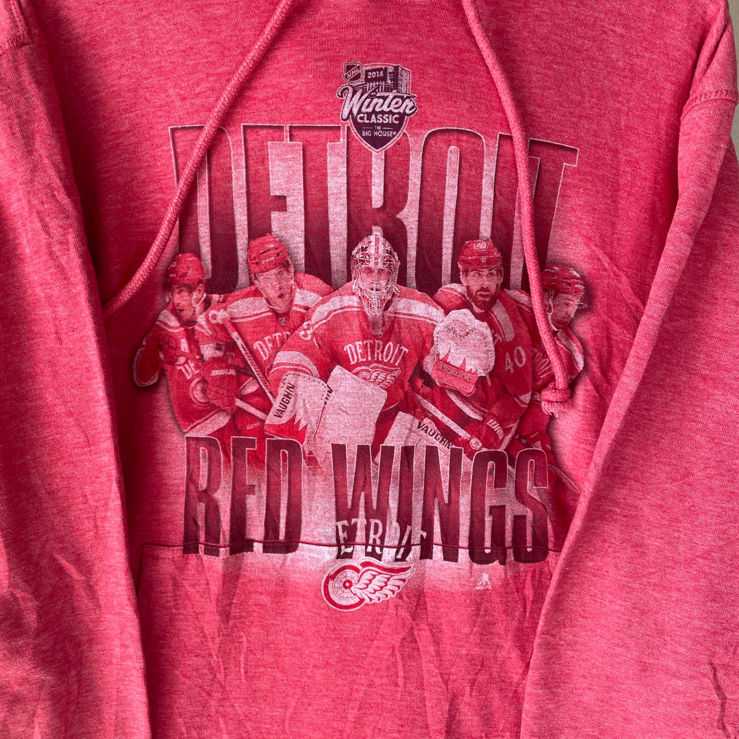 Rød Retro Detroit Red Wings Hoodie – NHL Winter Classic 2014