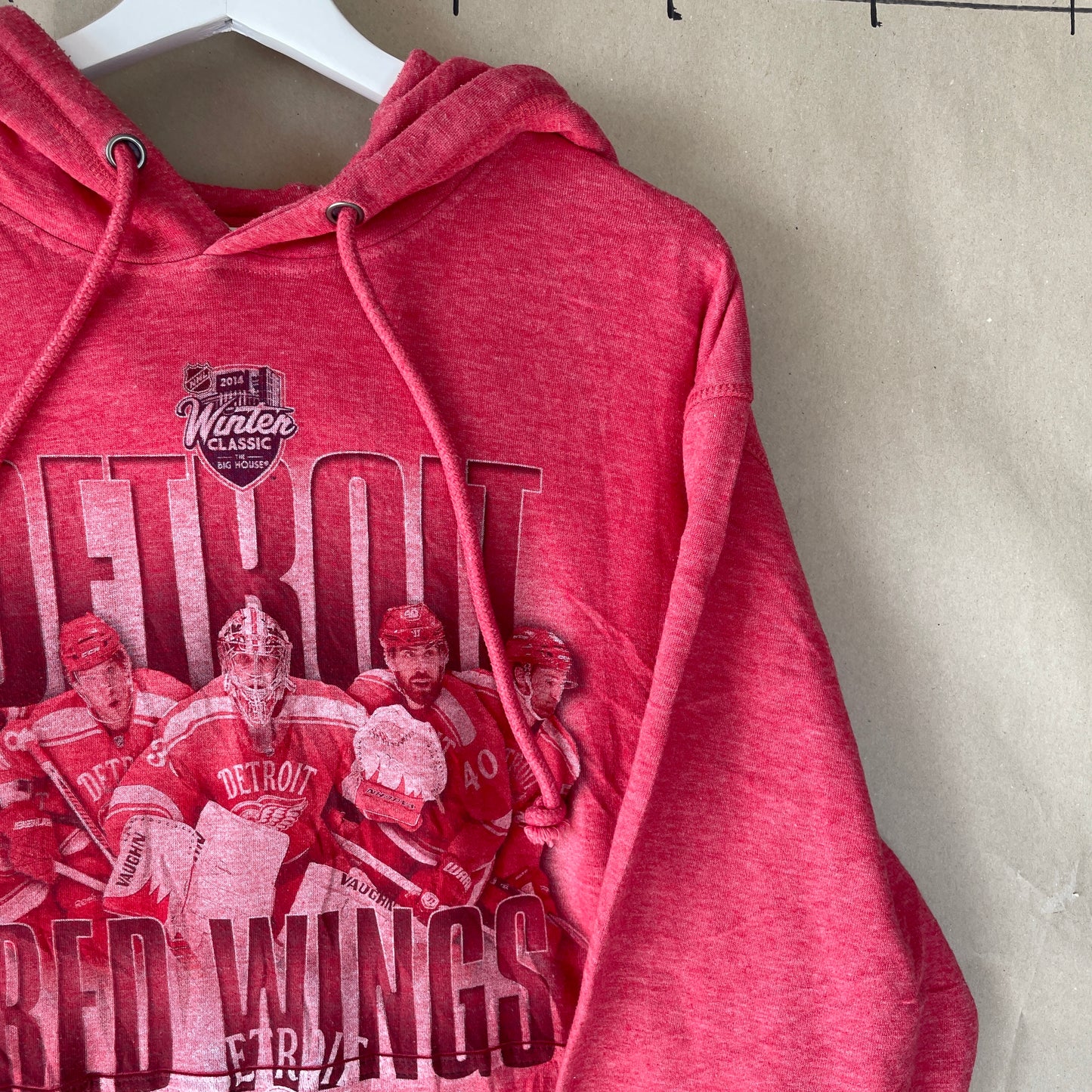 Rød Retro Detroit Red Wings Hoodie – NHL Winter Classic 2014