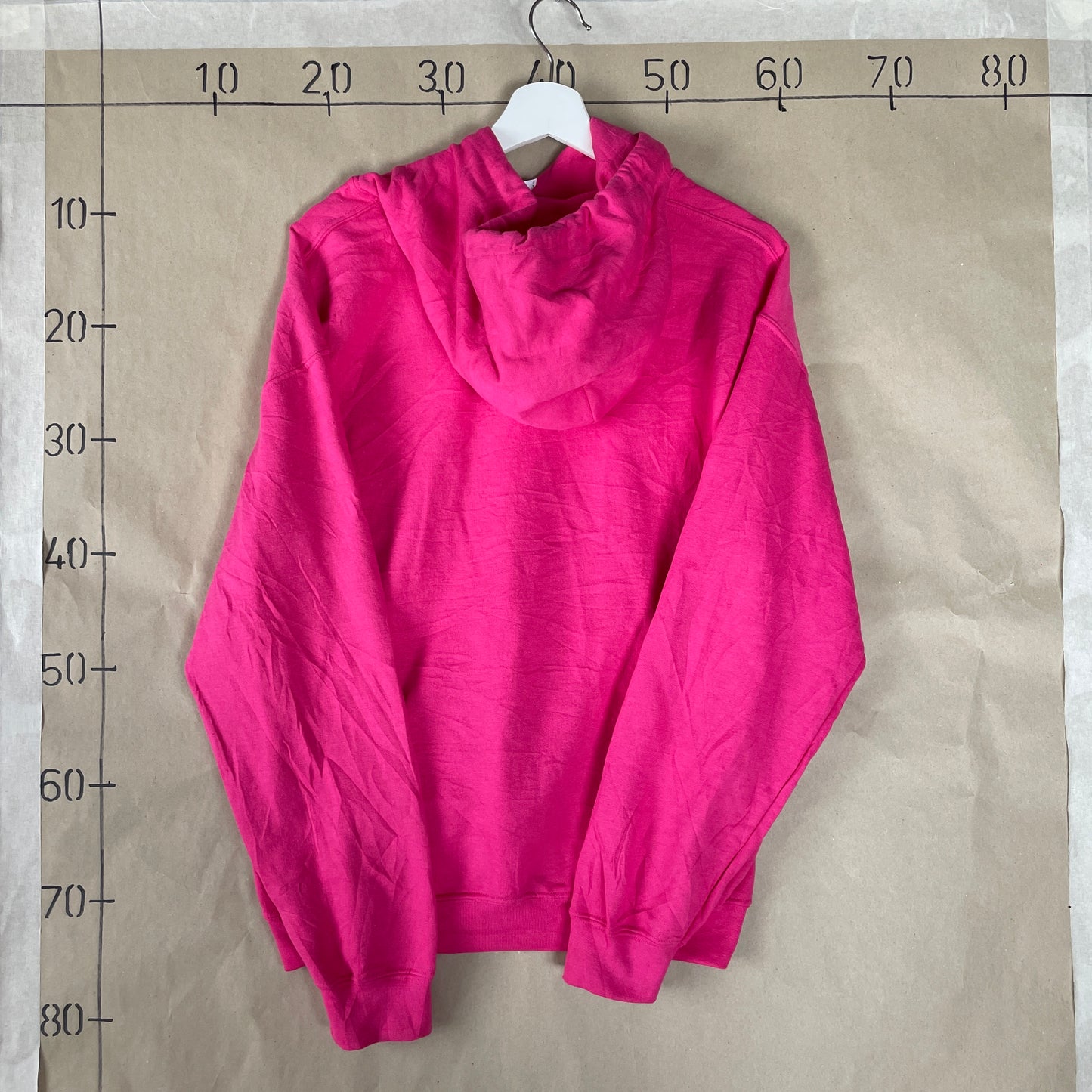 Pink Vintage Southampton Hoodie Med Sporty Print