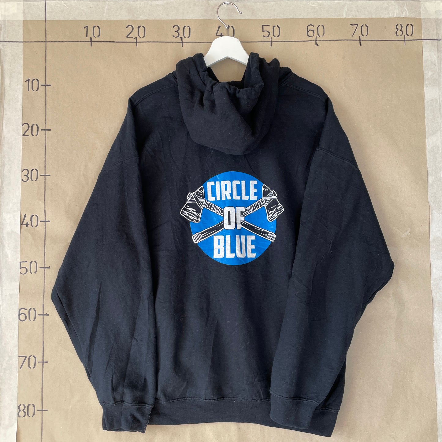 Sort Circle Of Blue Hoodie – Tribal Sporty Grafik