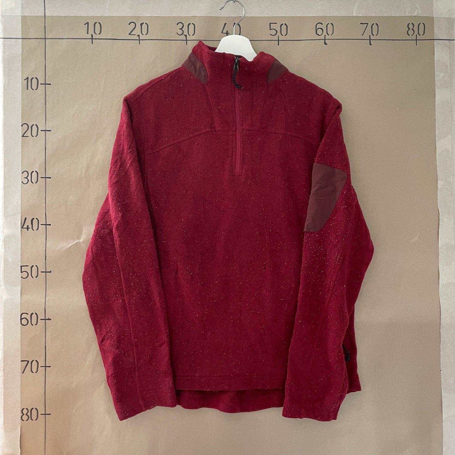 Vintage LL Bean Rød Fleece Halfzip
