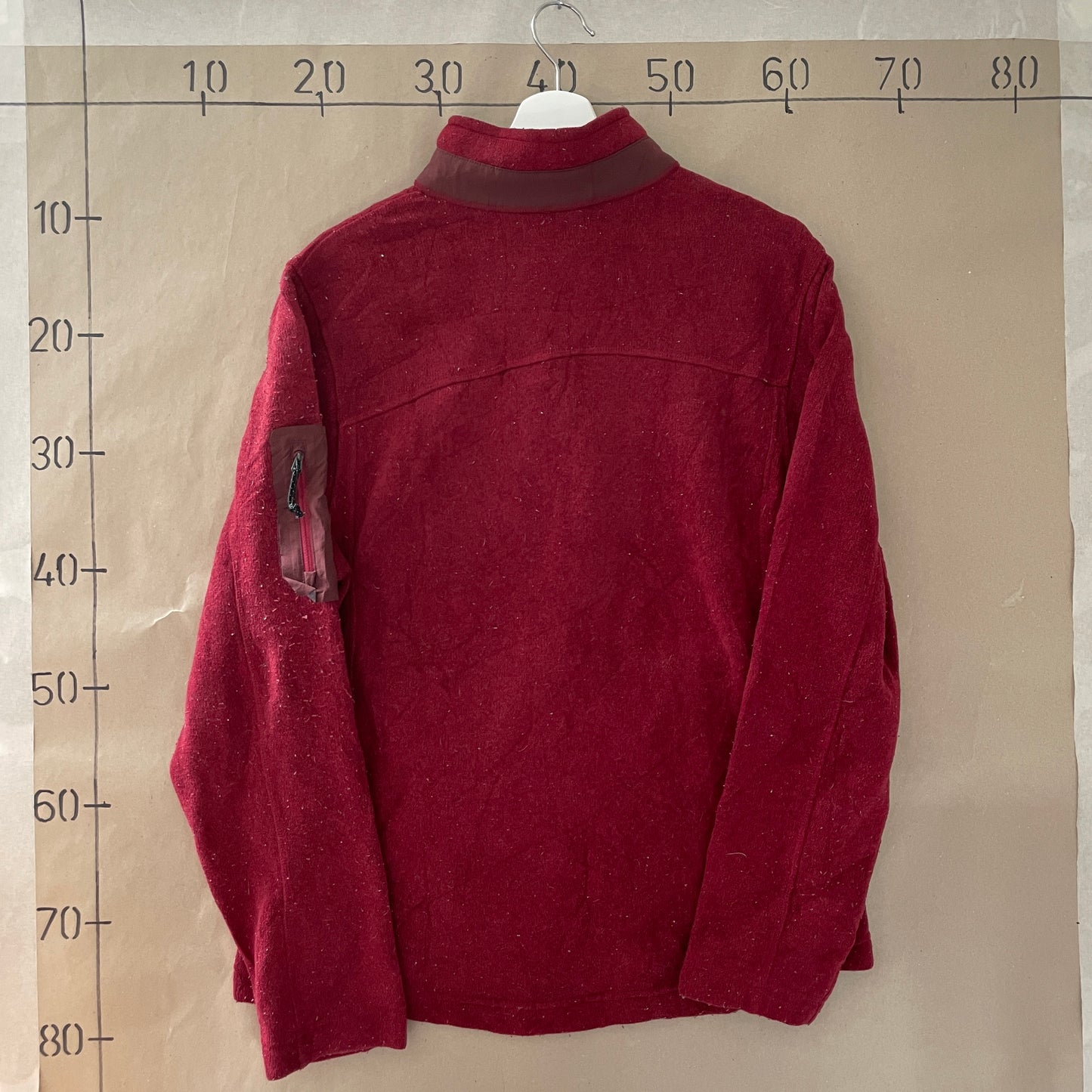 Vintage LL Bean Rød Fleece Halfzip