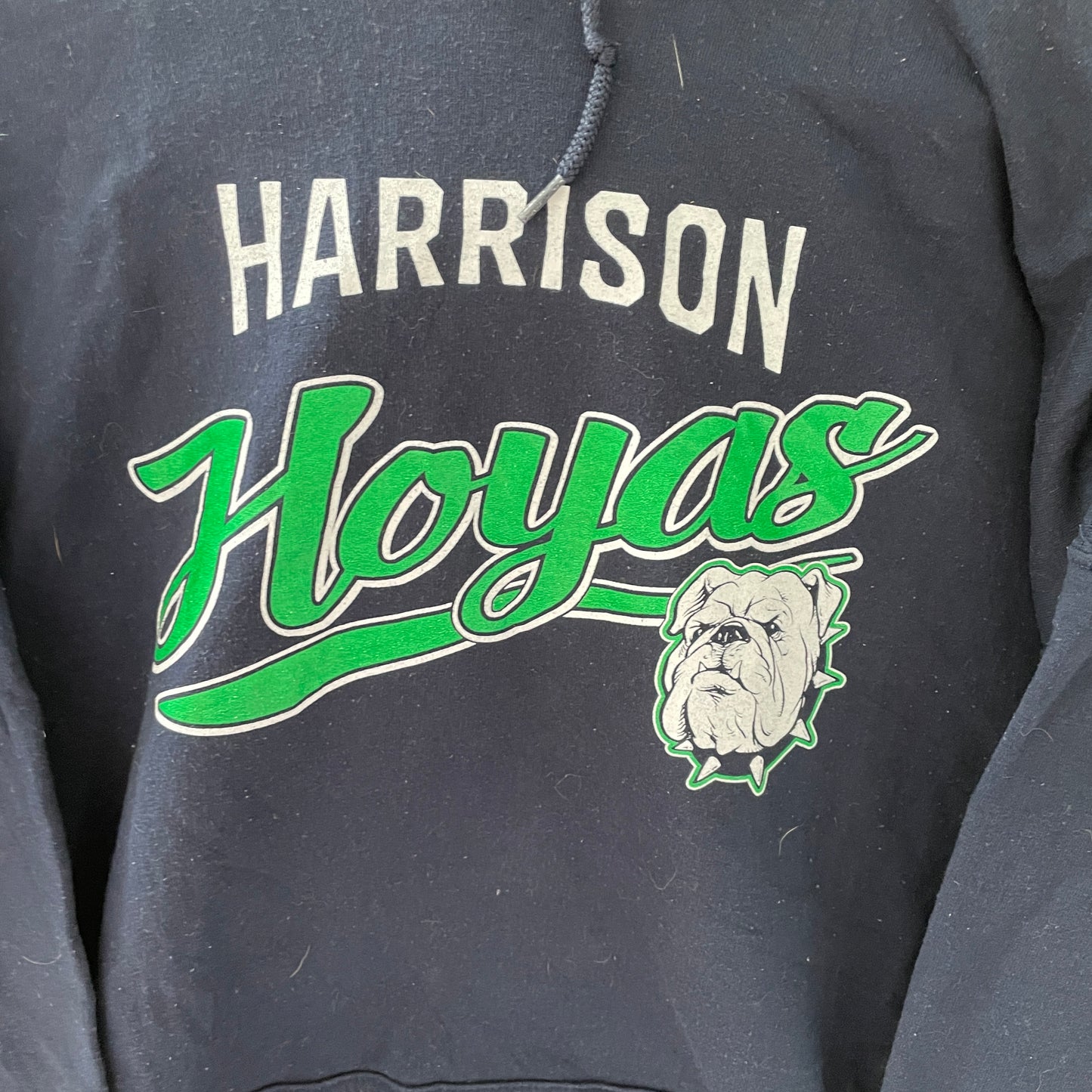 Vintage Navy Harrison Hoyas Hoodie