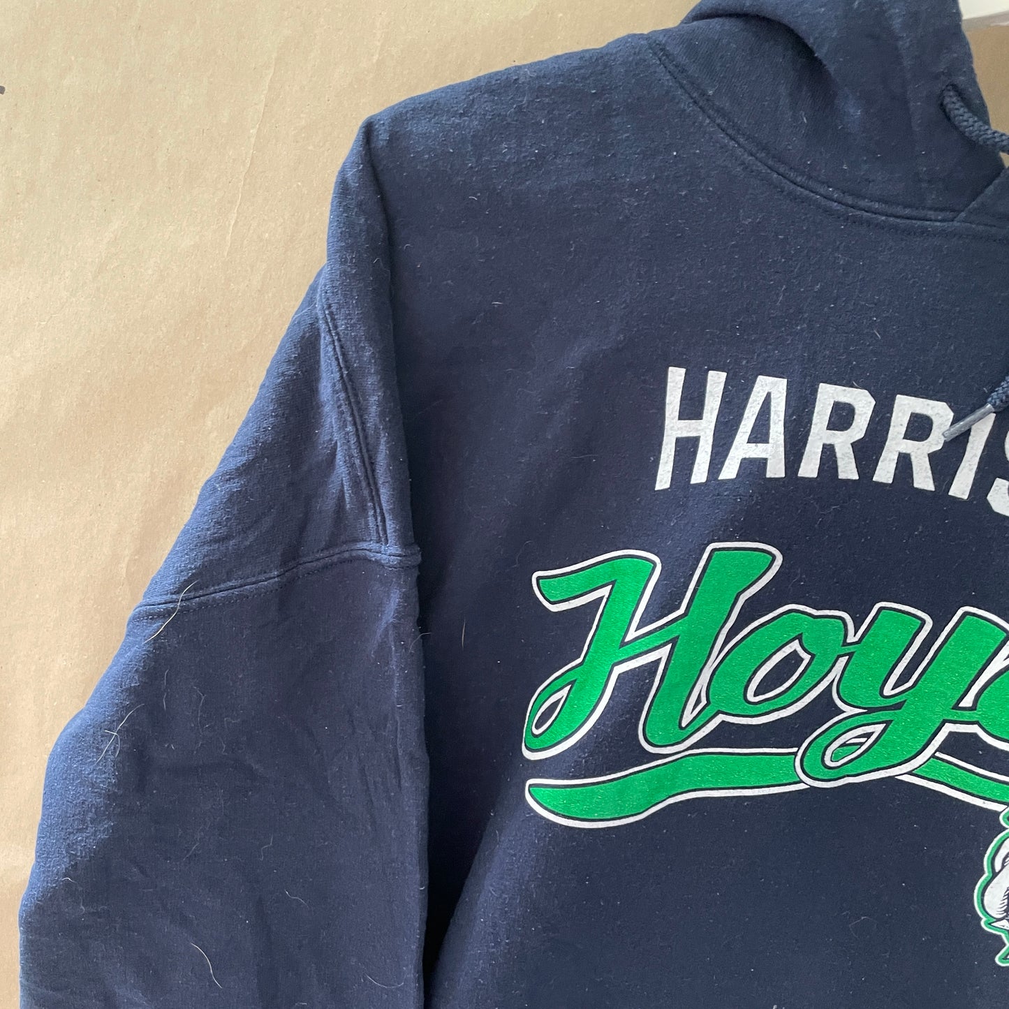 Vintage Navy Harrison Hoyas Hoodie