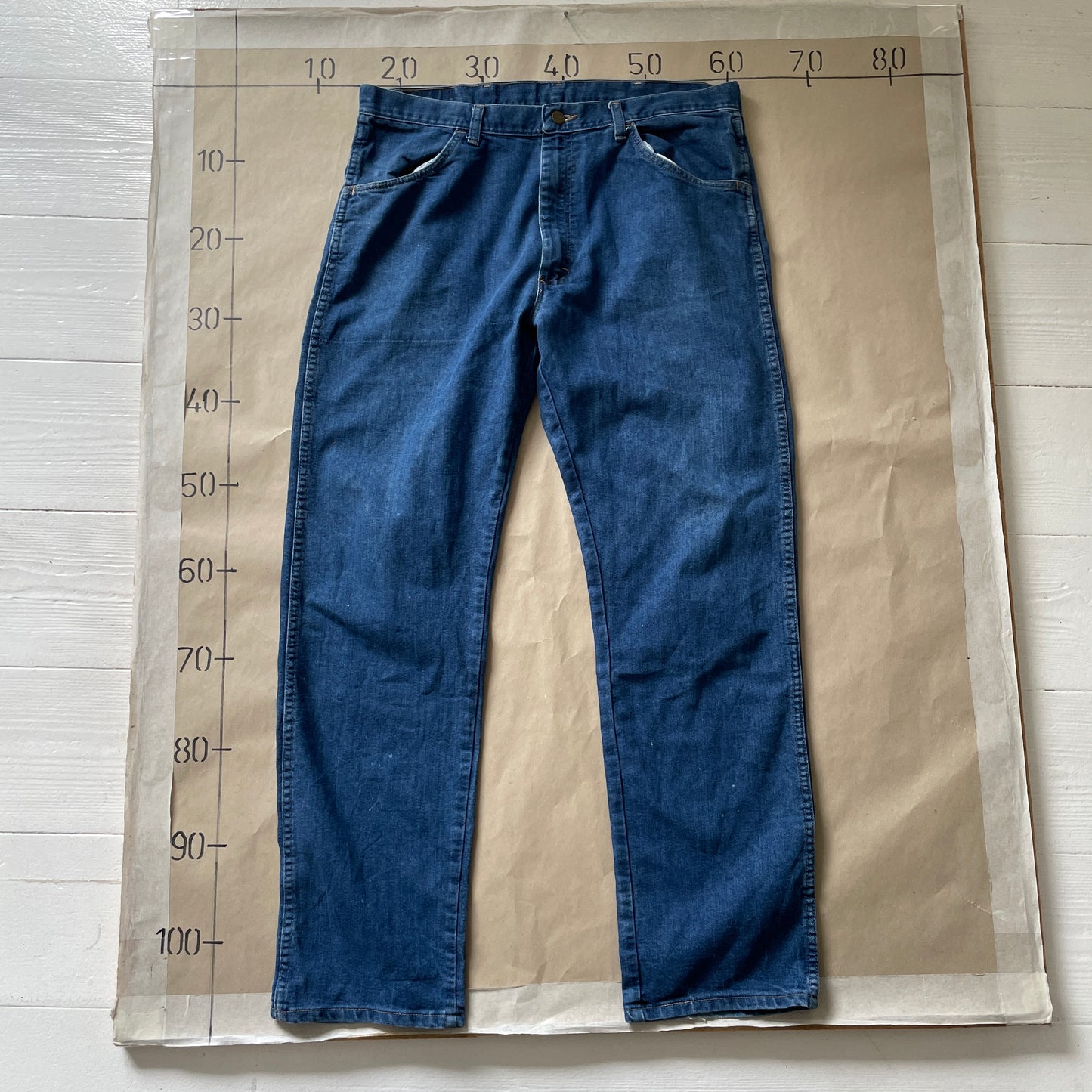 Mørkeblå Wrangler Jeans I Klassisk Fit