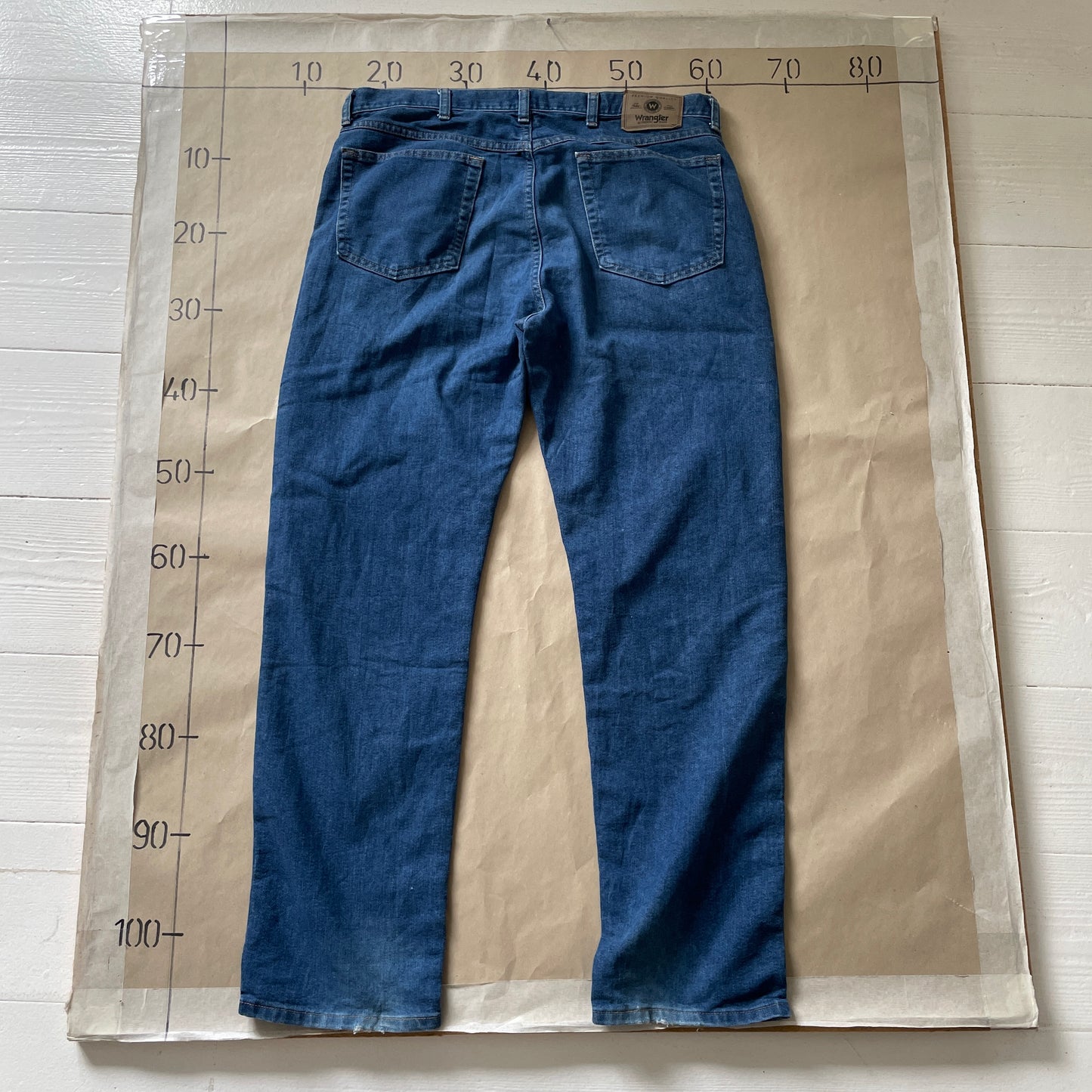 Mørkeblå Wrangler Jeans I Klassisk Fit