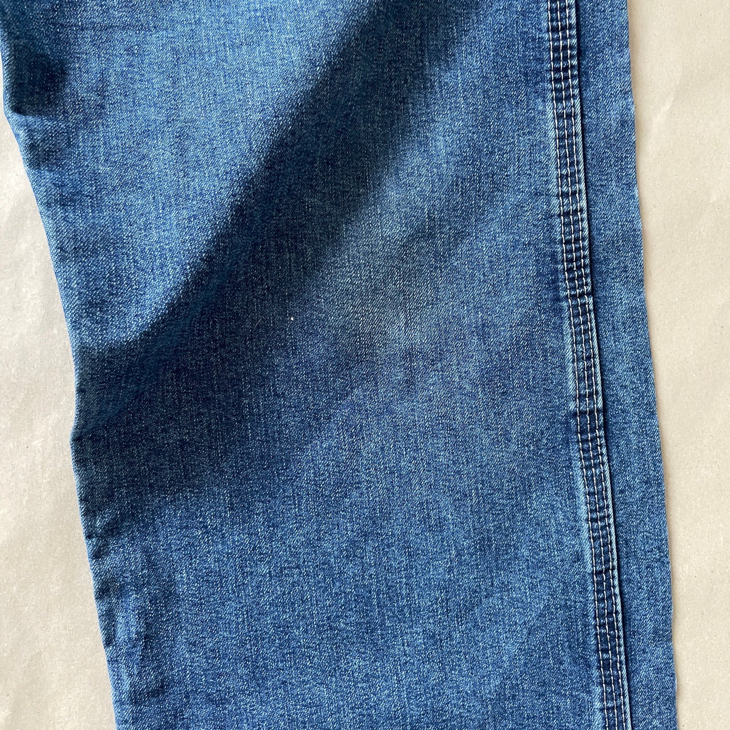 Vintage Blå Wrangler Jeans Med Lommer Og Workwear Detaljer