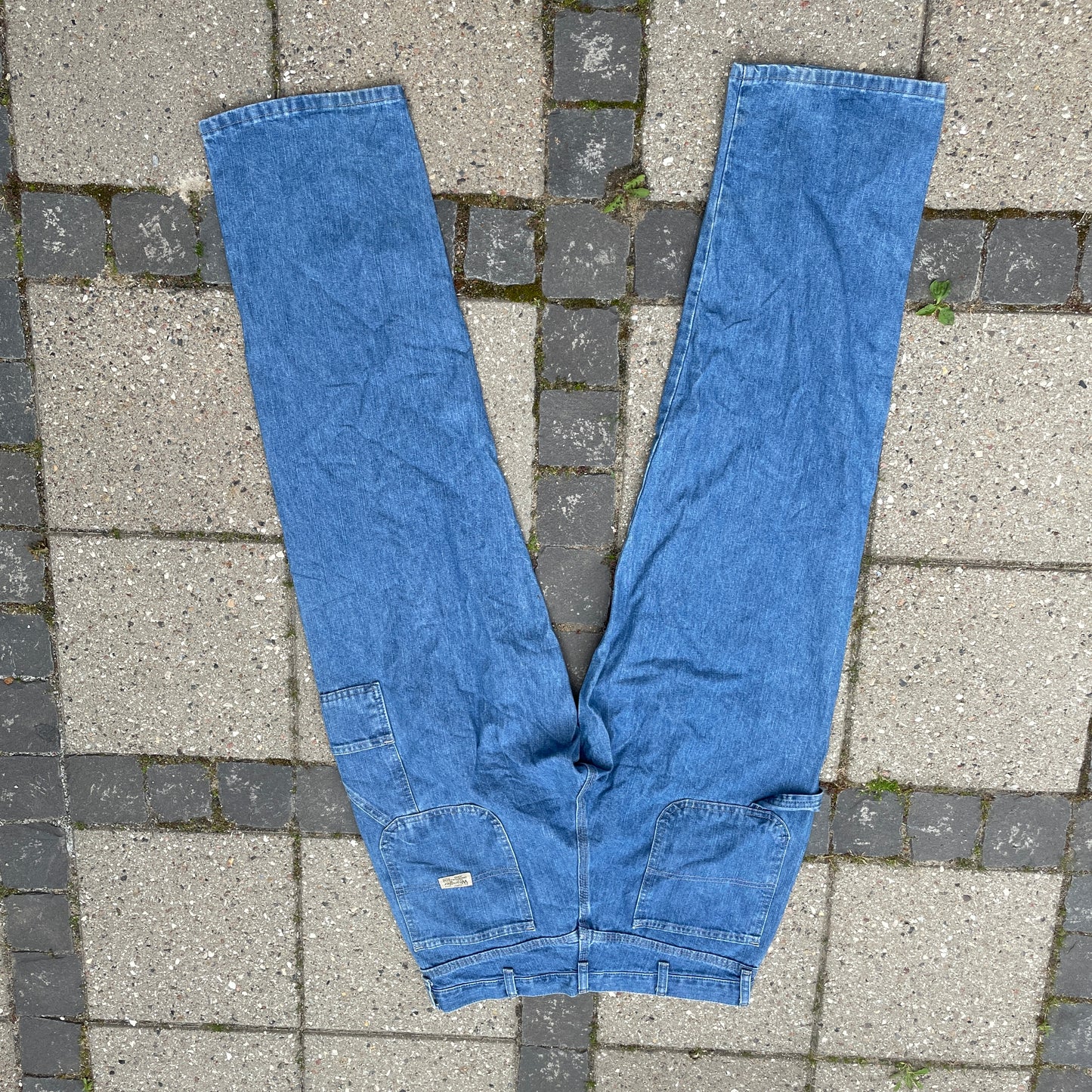 Vintage Wrangler Jeans – Lys Blå Workwear-Stil