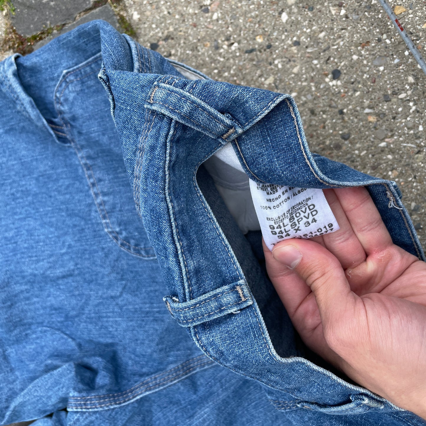 Vintage Wrangler Jeans – Lys Blå Workwear-Stil