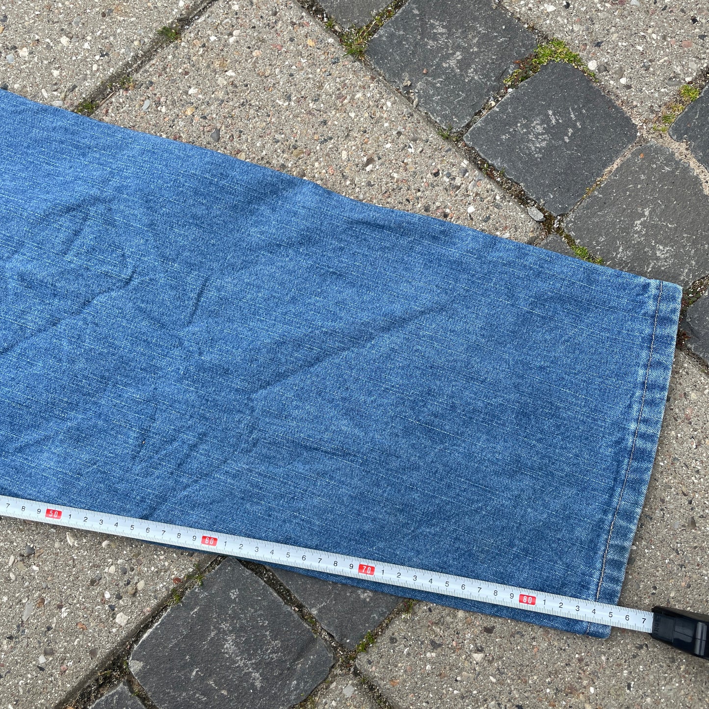 Vintage Wrangler Jeans – Lys Blå Workwear-Stil