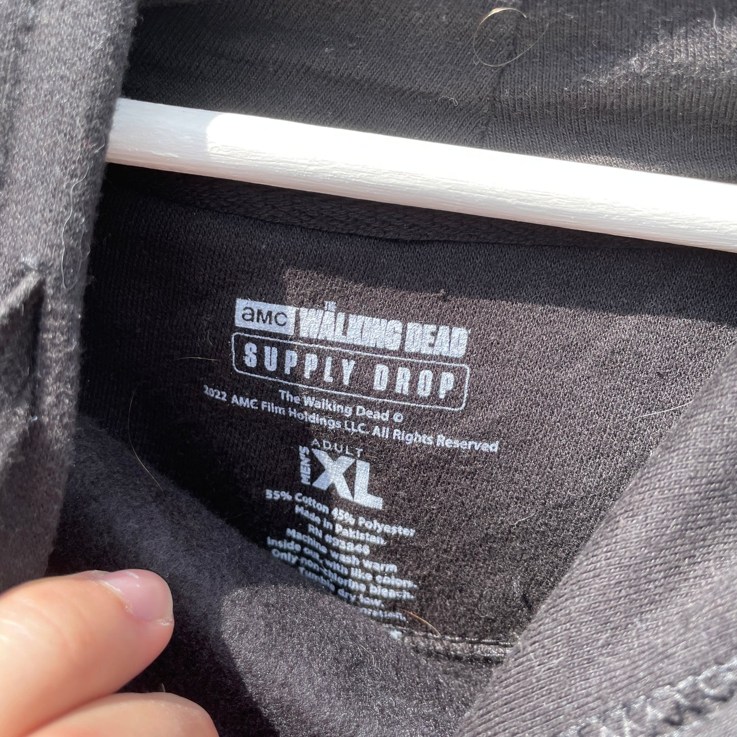 Sort The Walking Dead Hoodie Med Commonwealth Print For Og Bag