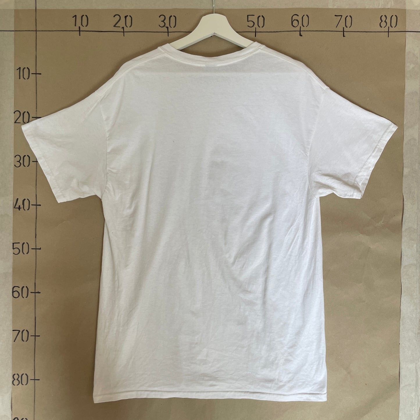 Hvid Vintage Black Cop T-Shirt