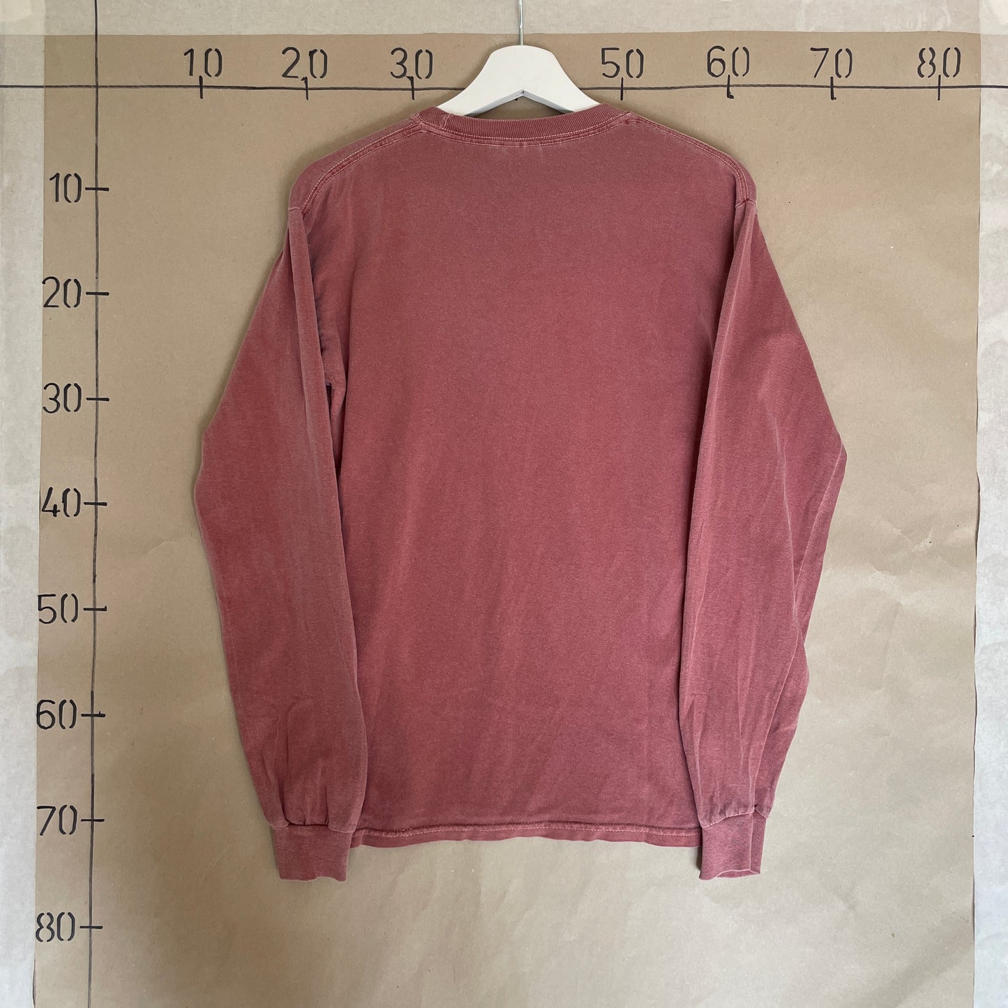 Rustfarvet Vintage Alaska Langærmet T-Shirt