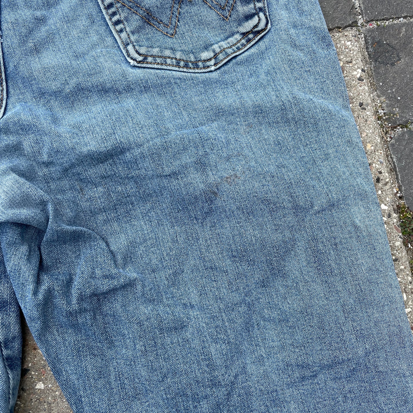 Vintage Wrangler Texas Stretch Jeans I Blå Denim
