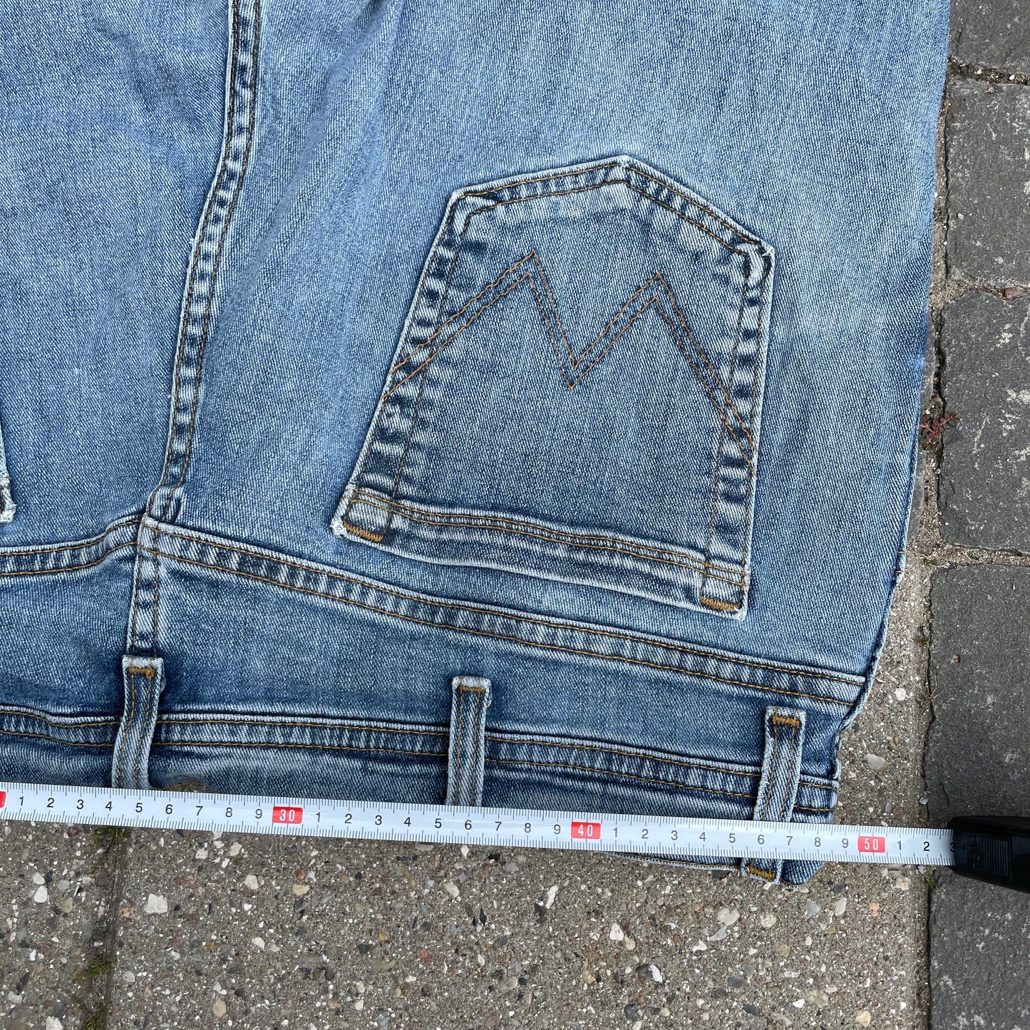 Vintage Wrangler Texas Stretch Jeans I Blå Denim