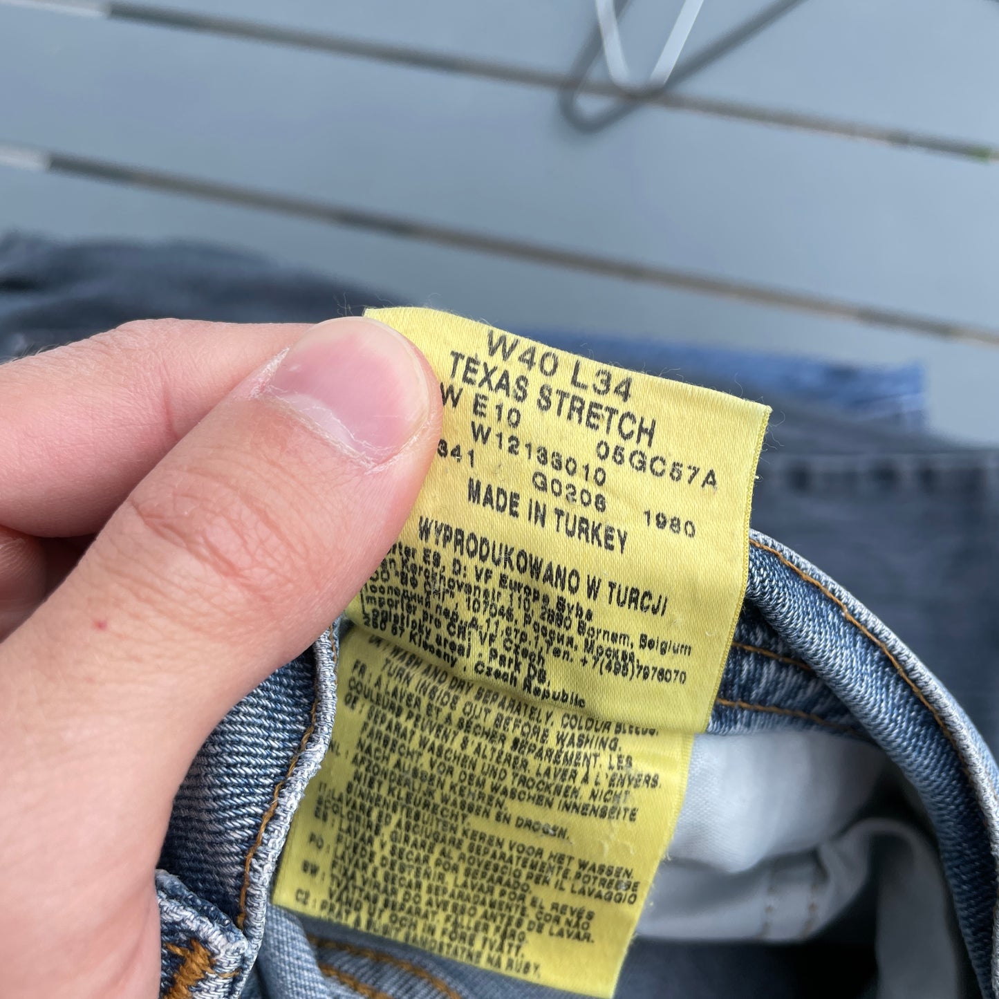 Vintage Wrangler Texas Stretch Jeans I Blå Denim