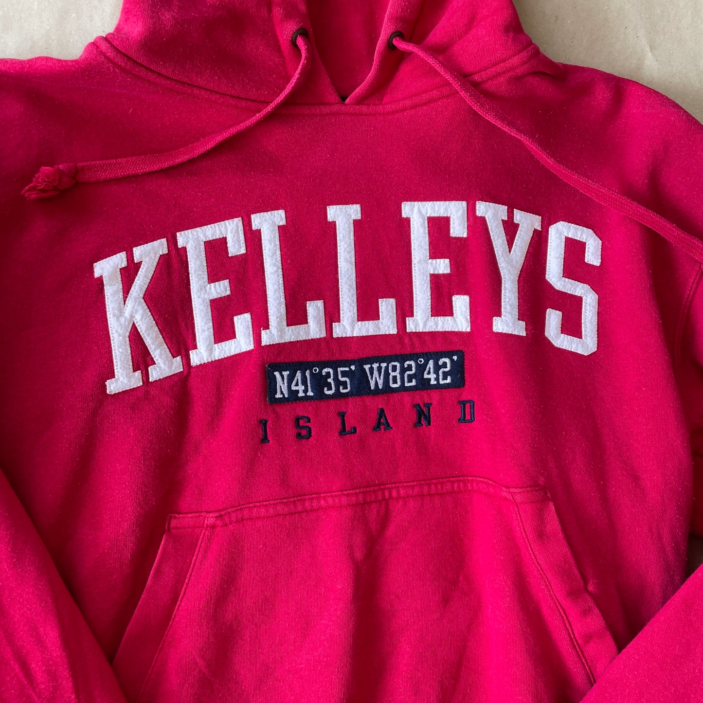 Rød Vintage Hoodie