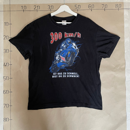 Sort Vintage Motorcykel T-Shirt