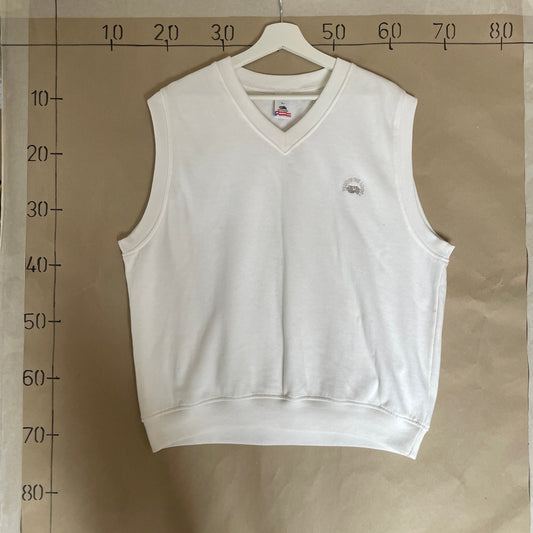 Hvid Vintage 90’Er Fruit Of The Loom Sweatervest
