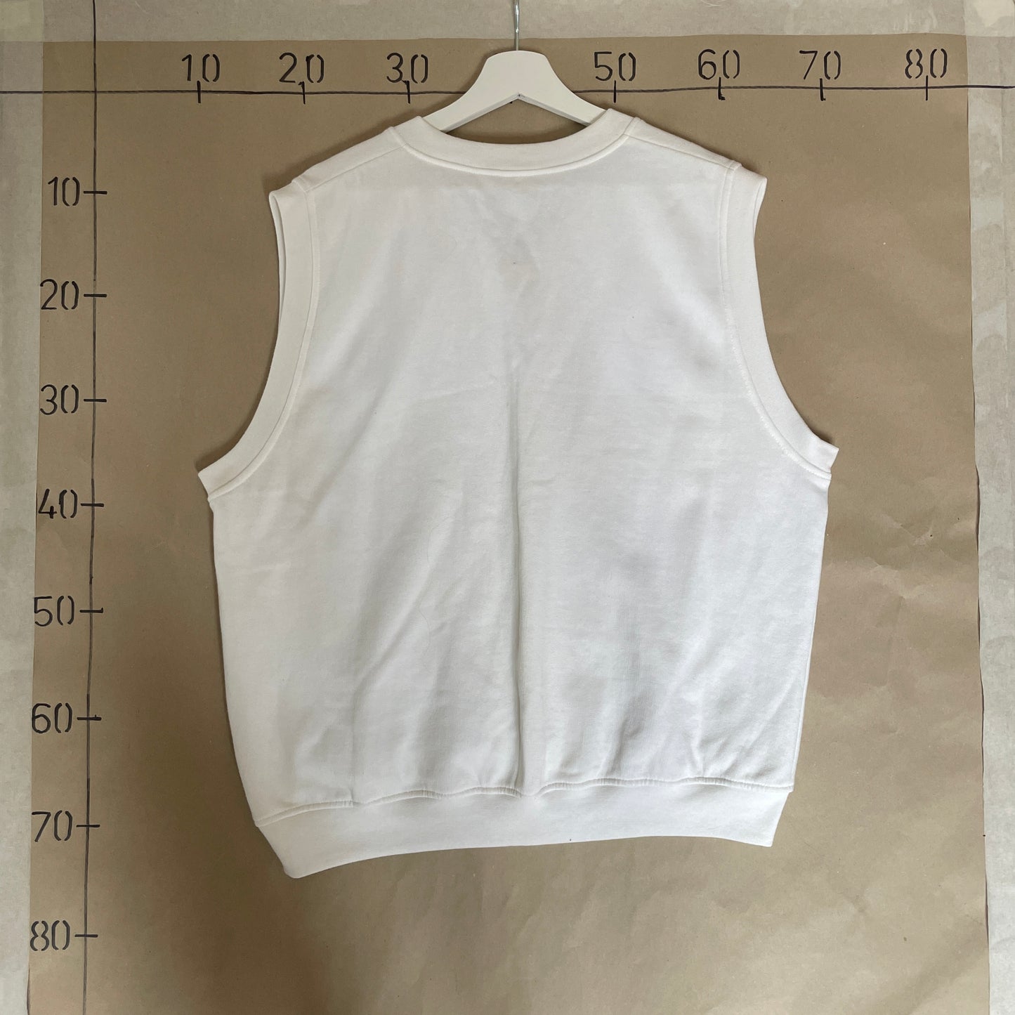 Hvid Vintage 90’Er Fruit Of The Loom Sweatervest