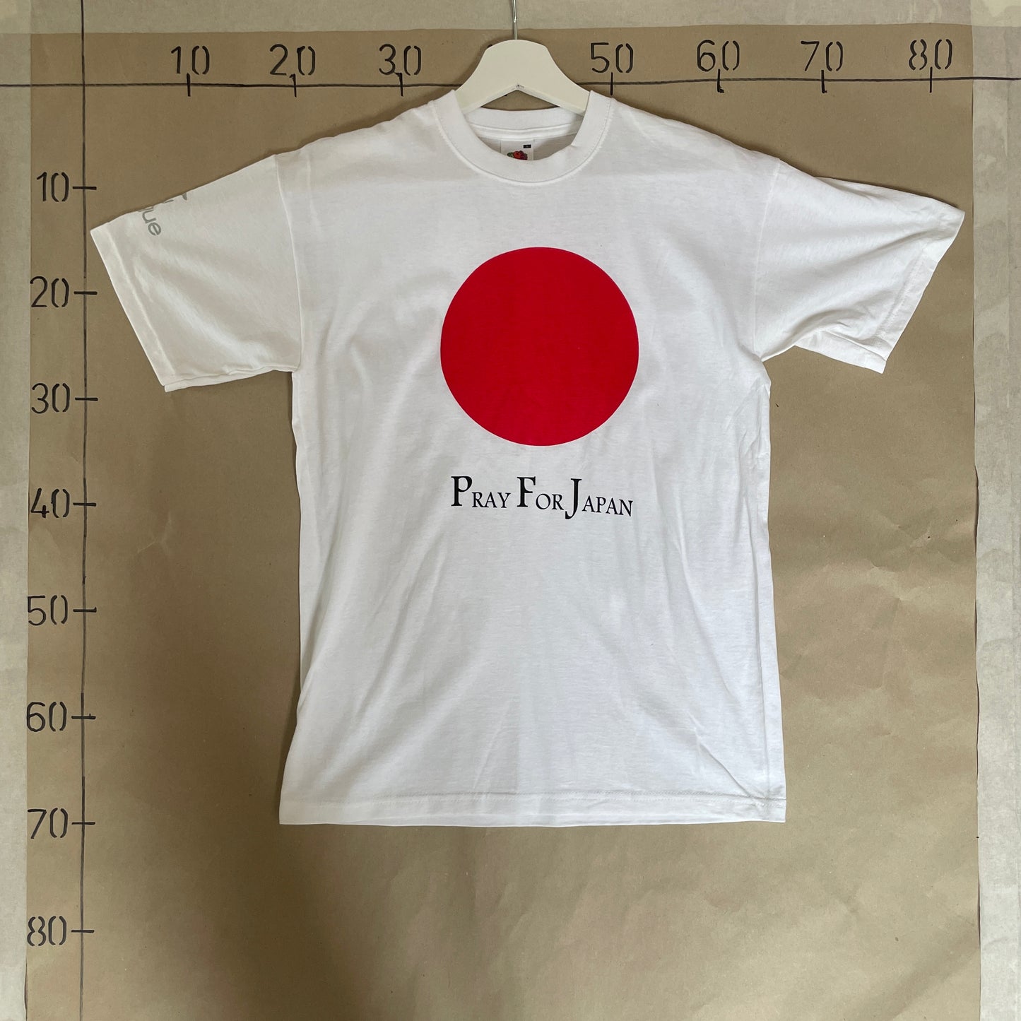 Hvid Vintage Pray For Japan T-Shirt