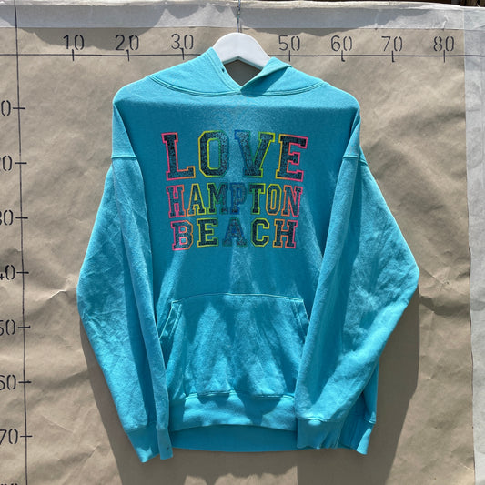 Vintage Turkis Love Hampton Beach Hoodie