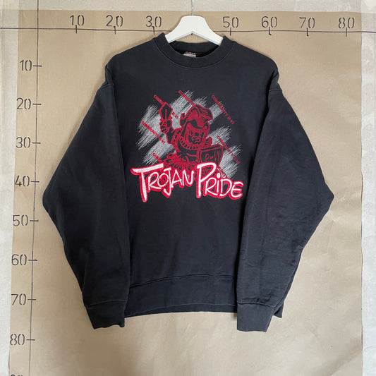 Sort Vintage Trojan Pride Sweatshirt