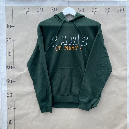 Mørkegrøn Vintage St Mary’s Embroidered Hoodie