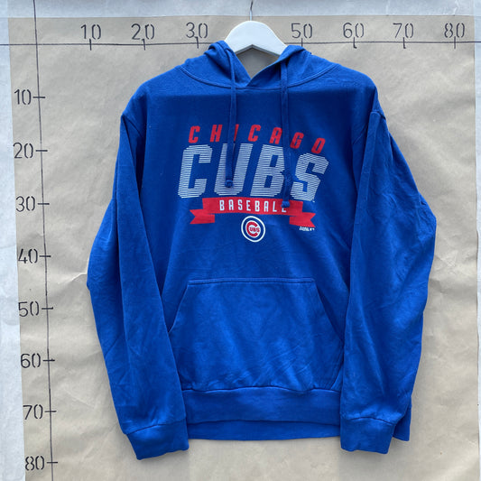 Blå Chicago Cubs Hoodie – Sporty Retrolook