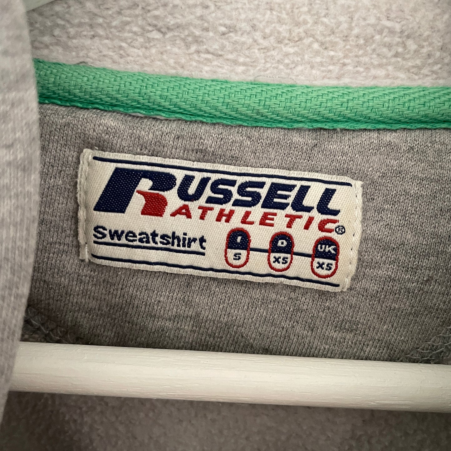 Grå Vintage Russell Athletics Hoodie